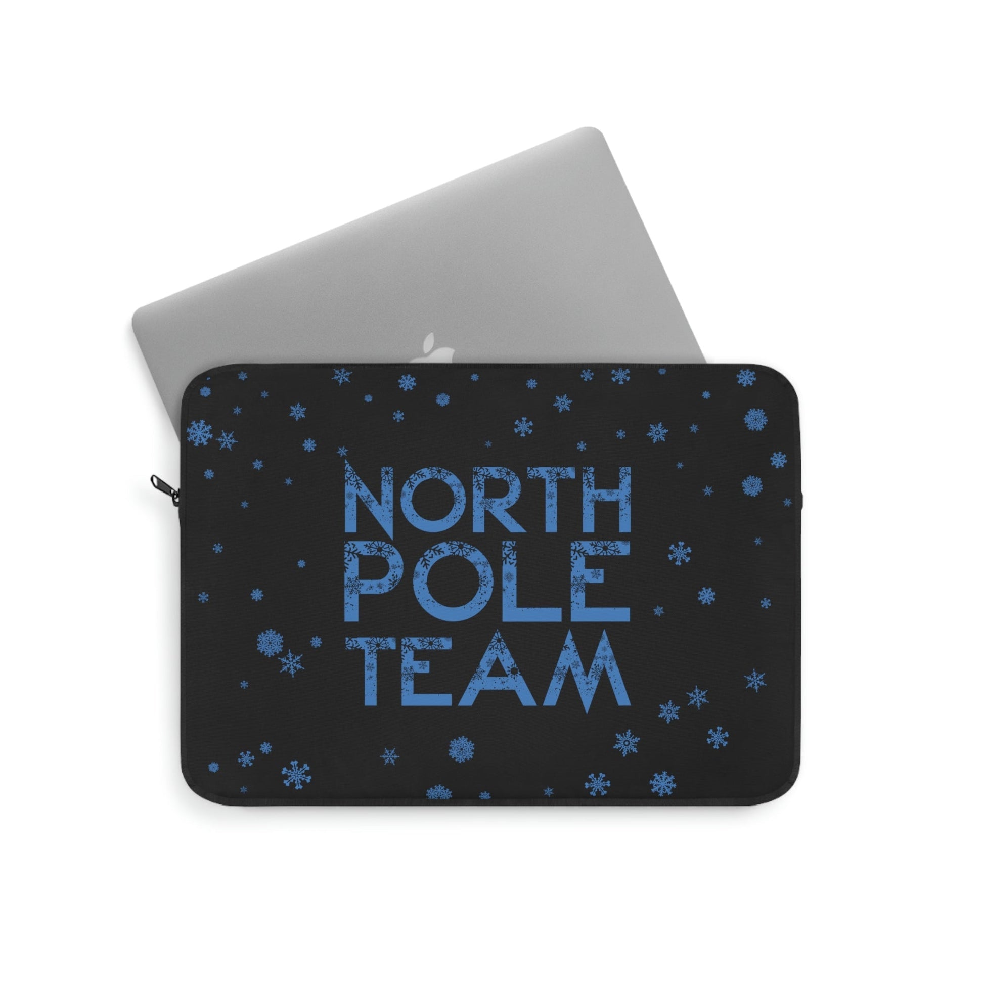 North Pole Team Winter Lovers Snowflake Laptop Sleeve Ichaku [Perfect Gifts Selection]