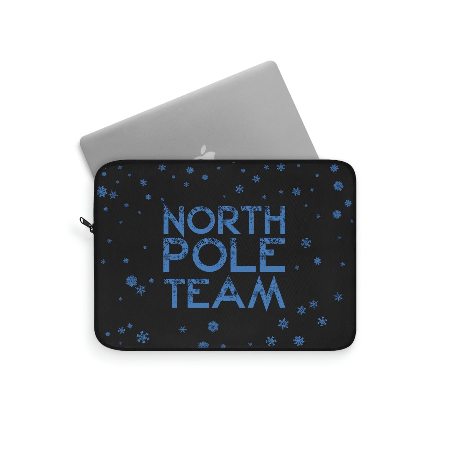 North Pole Team Winter Lovers Snowflake Laptop Sleeve Ichaku [Perfect Gifts Selection]