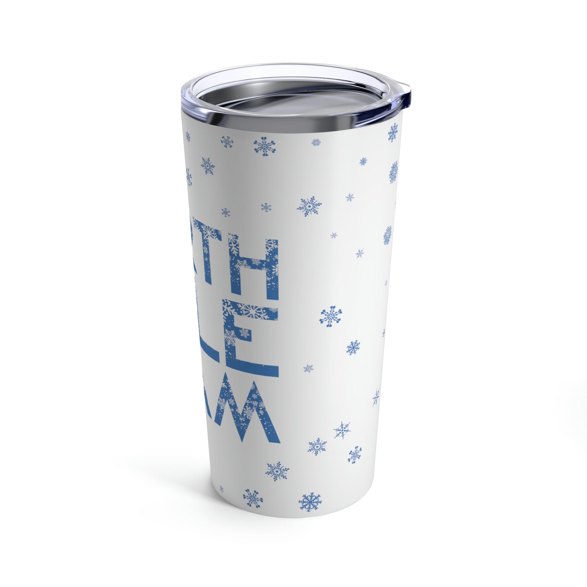 North Pole Team Winter Lovers Snowflake Stainless Steel Hot or Cold Vacuum Tumbler 20oz Ichaku [Perfect Gifts Selection]