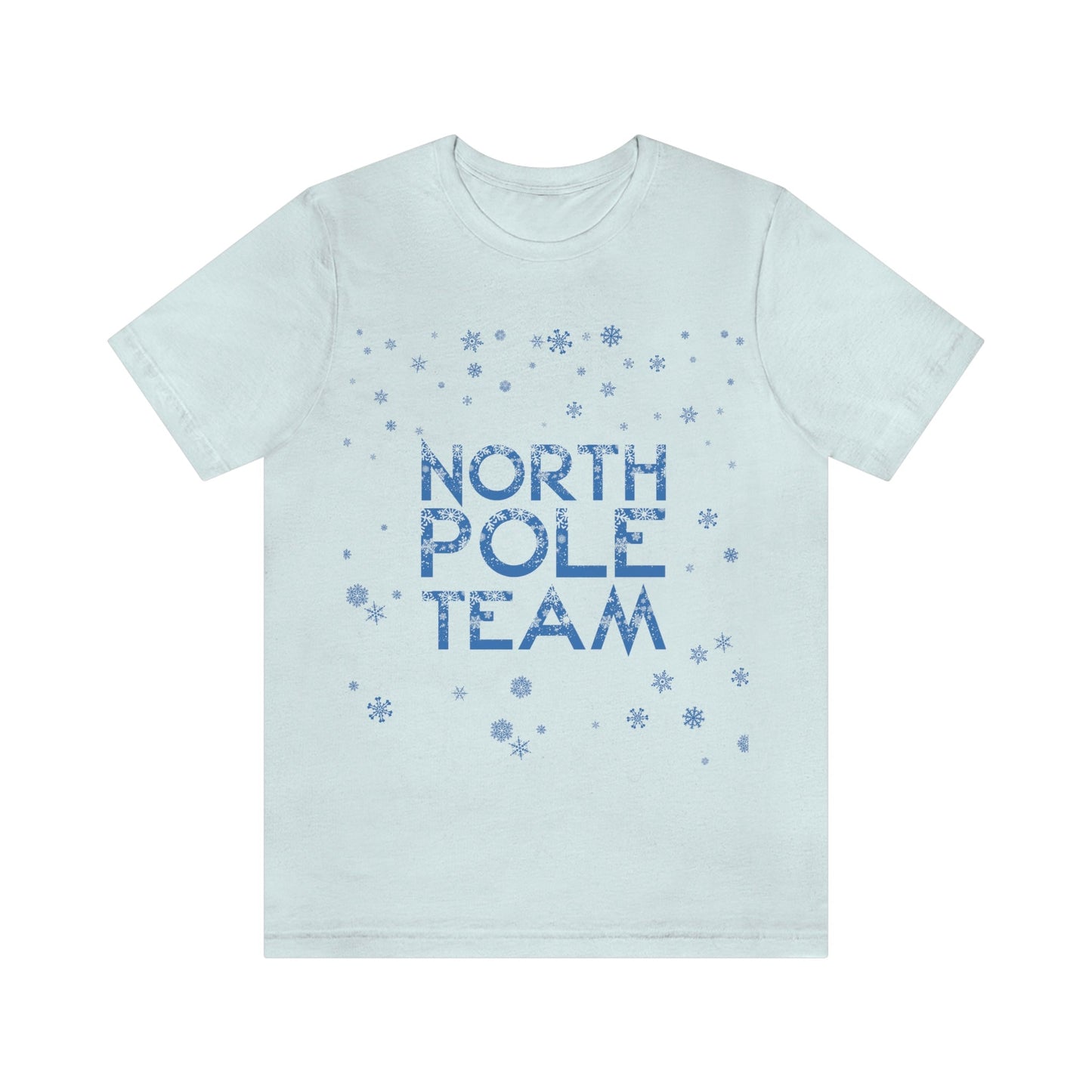 North Pole Team Winter Lovers Snowflake Unisex Jersey Short Sleeve T-Shirt Ichaku [Perfect Gifts Selection]