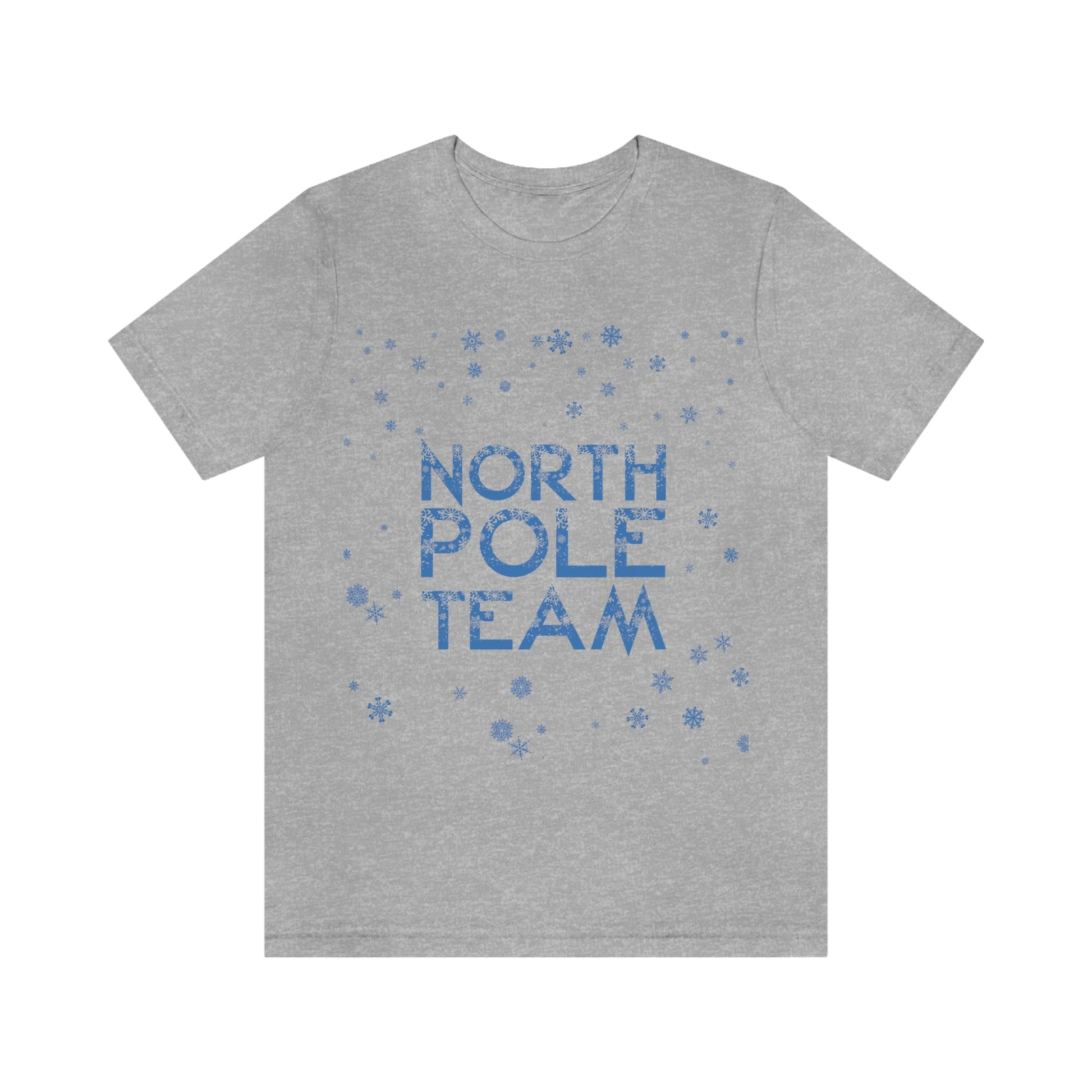 North Pole Team Winter Lovers Snowflake Unisex Jersey Short Sleeve T-Shirt Ichaku [Perfect Gifts Selection]