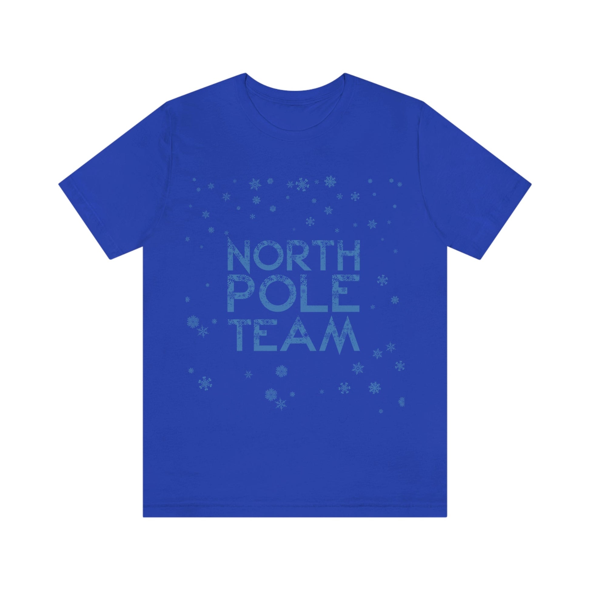 North Pole Team Winter Lovers Snowflake Unisex Jersey Short Sleeve T-Shirt Ichaku [Perfect Gifts Selection]