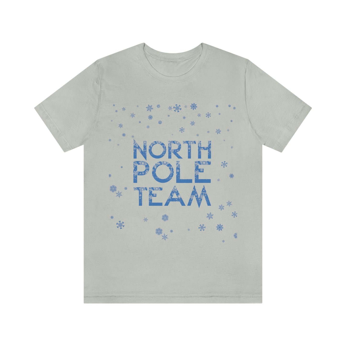 North Pole Team Winter Lovers Snowflake Unisex Jersey Short Sleeve T-Shirt Ichaku [Perfect Gifts Selection]