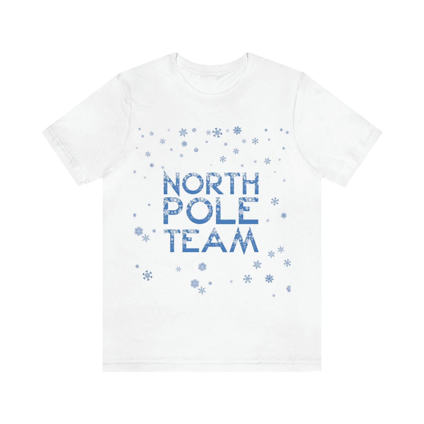 North Pole Team Winter Lovers Snowflake Unisex Jersey Short Sleeve T-Shirt Ichaku [Perfect Gifts Selection]