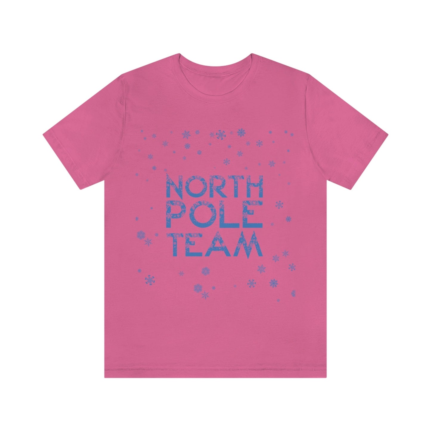 North Pole Team Winter Lovers Snowflake Unisex Jersey Short Sleeve T-Shirt Ichaku [Perfect Gifts Selection]