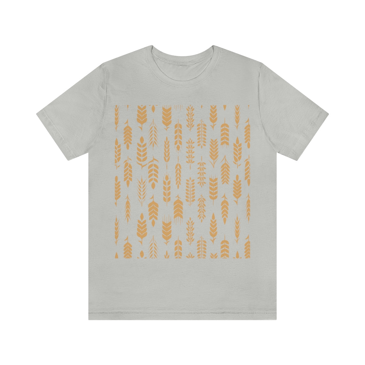 Oatmeal Grains Pattern Healthy Food Unisex Jersey Short Sleeve T-Shirt Ichaku [Perfect Gifts Selection]