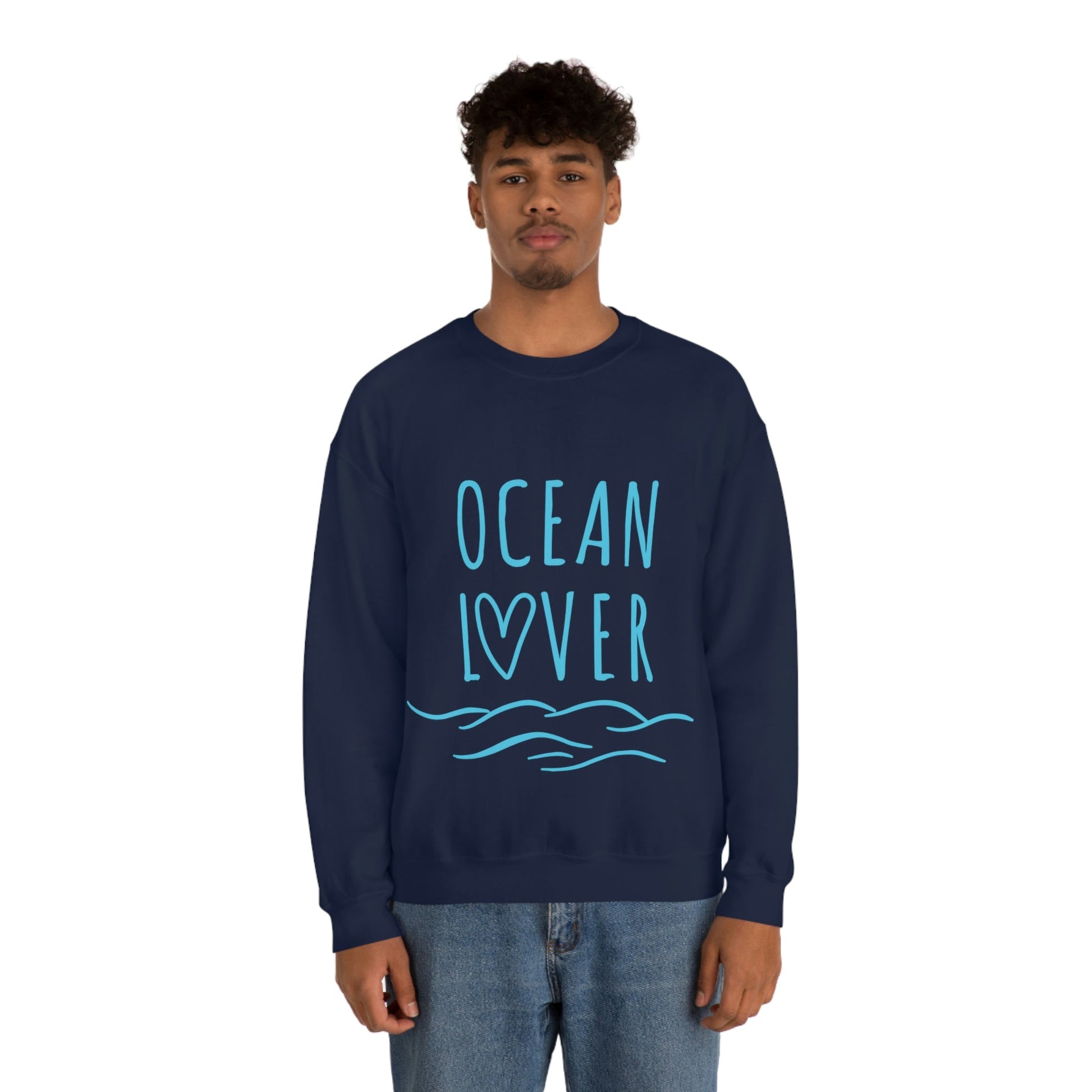 Ocean Lover Save The Planet Unisex Heavy Blend™ Crewneck Sweatshirt Ichaku [Perfect Gifts Selection]