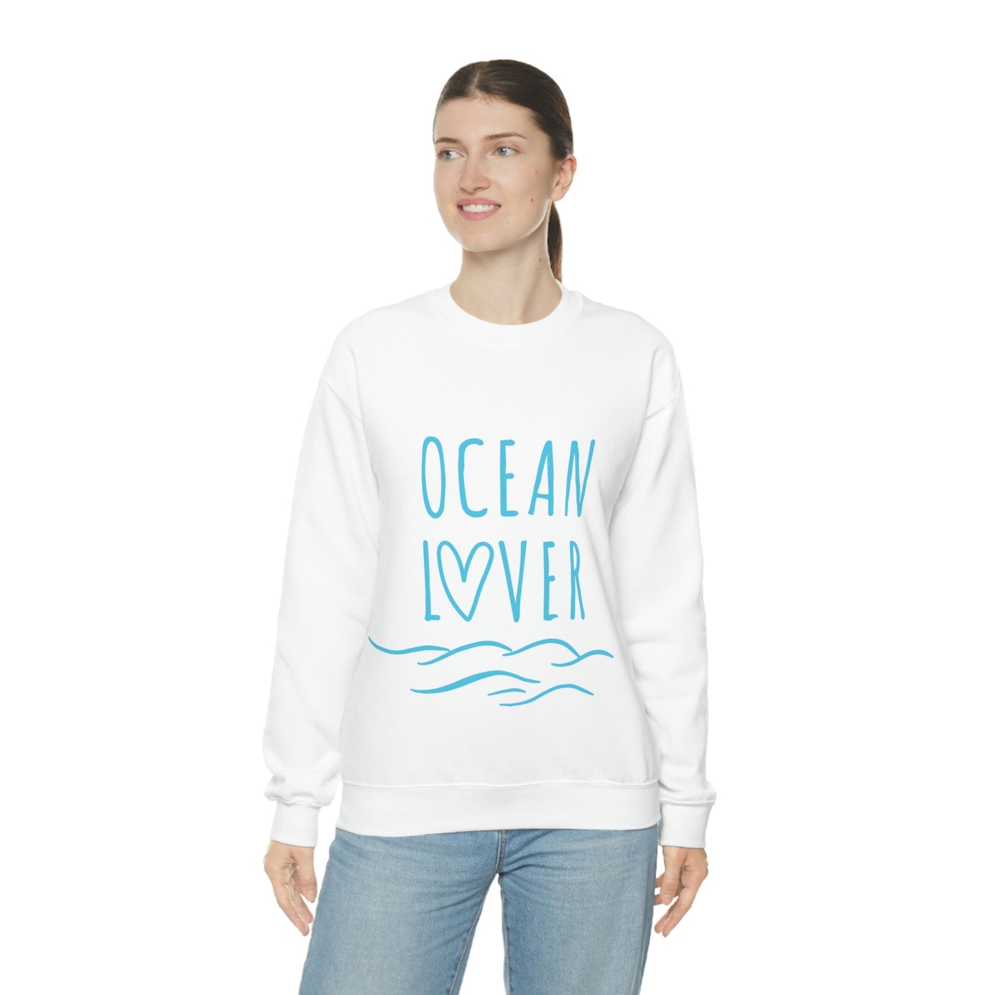 Ocean Lover Save The Planet Unisex Heavy Blend™ Crewneck Sweatshirt Ichaku [Perfect Gifts Selection]