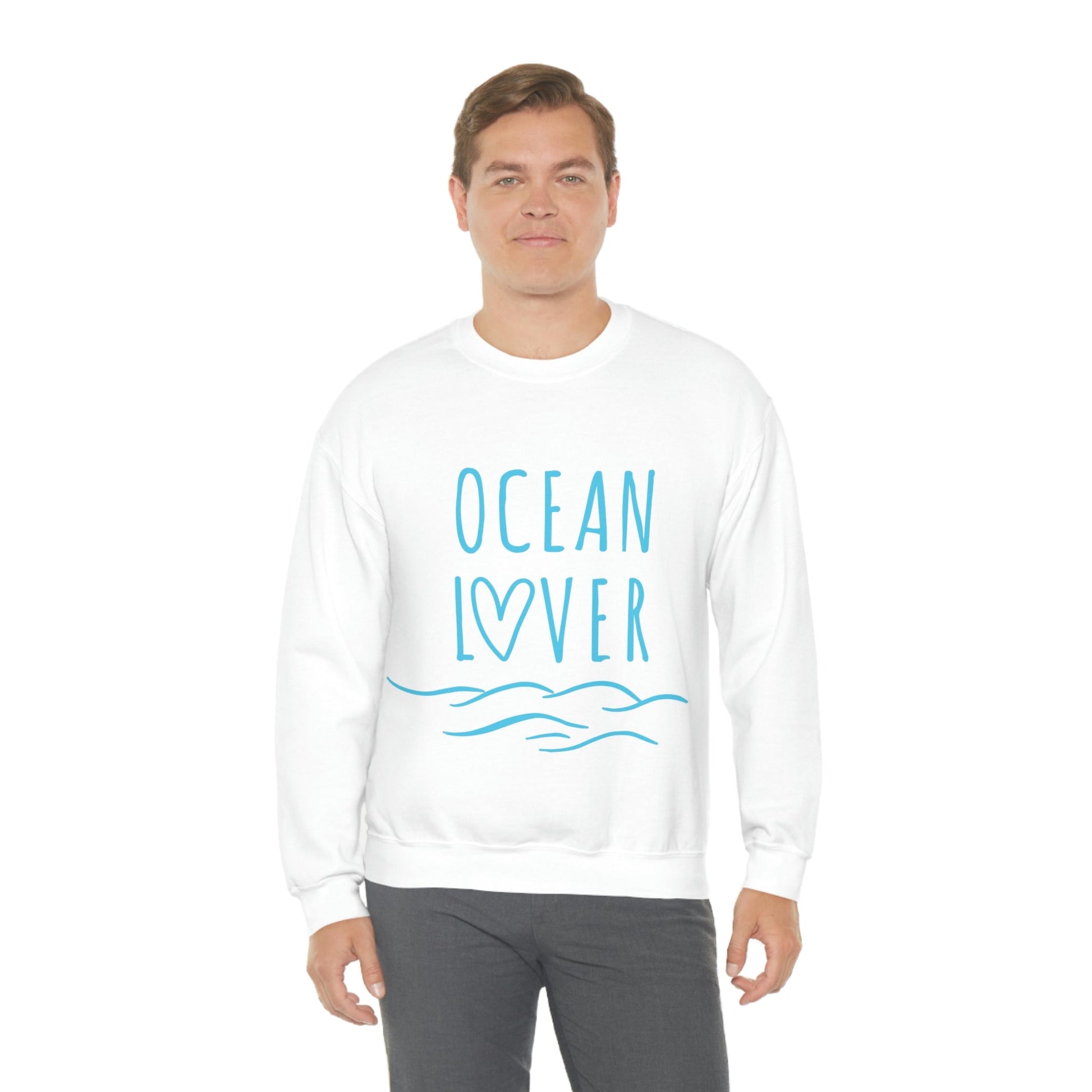 Ocean Lover Save The Planet Unisex Heavy Blend™ Crewneck Sweatshirt Ichaku [Perfect Gifts Selection]