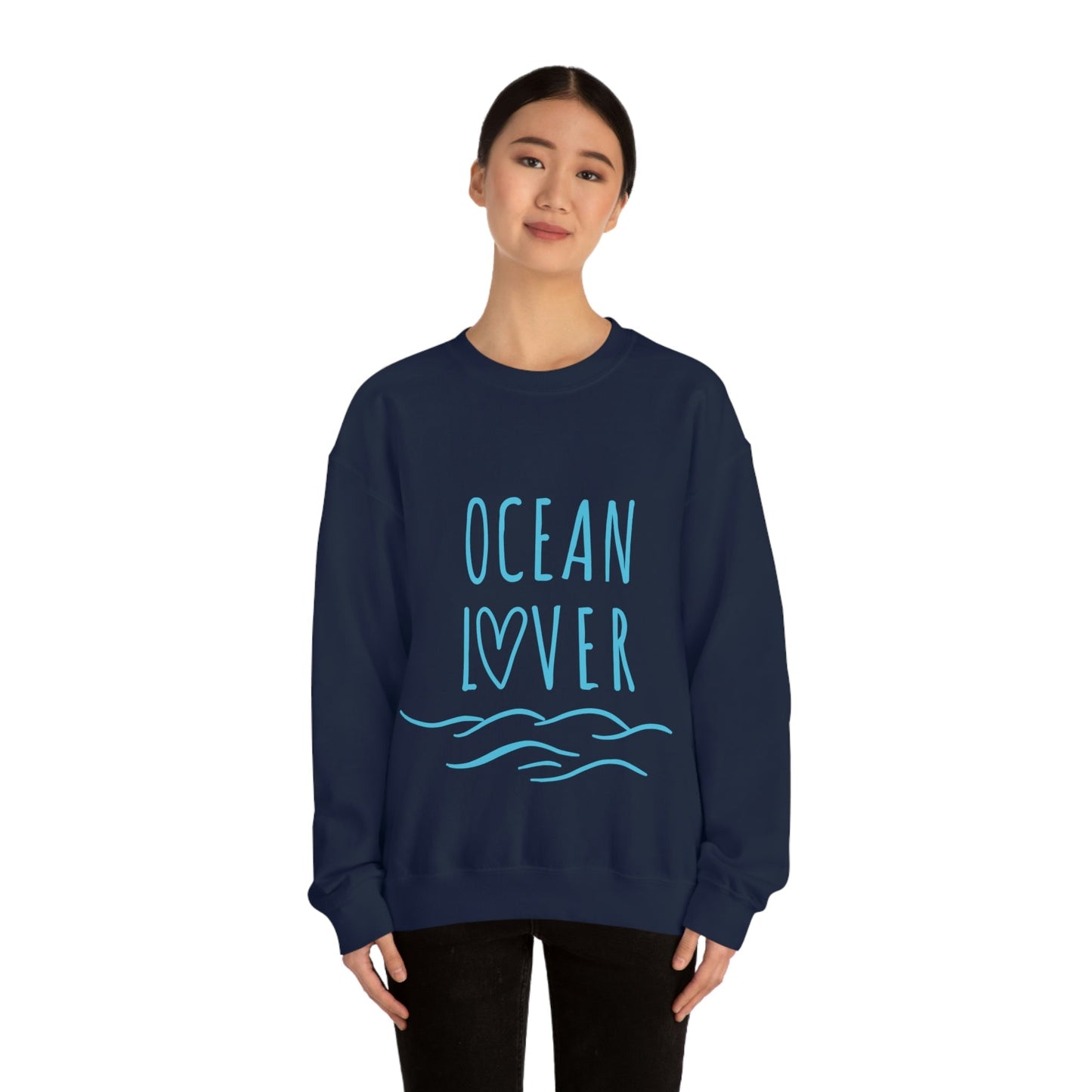 Ocean Lover Save The Planet Unisex Heavy Blend™ Crewneck Sweatshirt Ichaku [Perfect Gifts Selection]