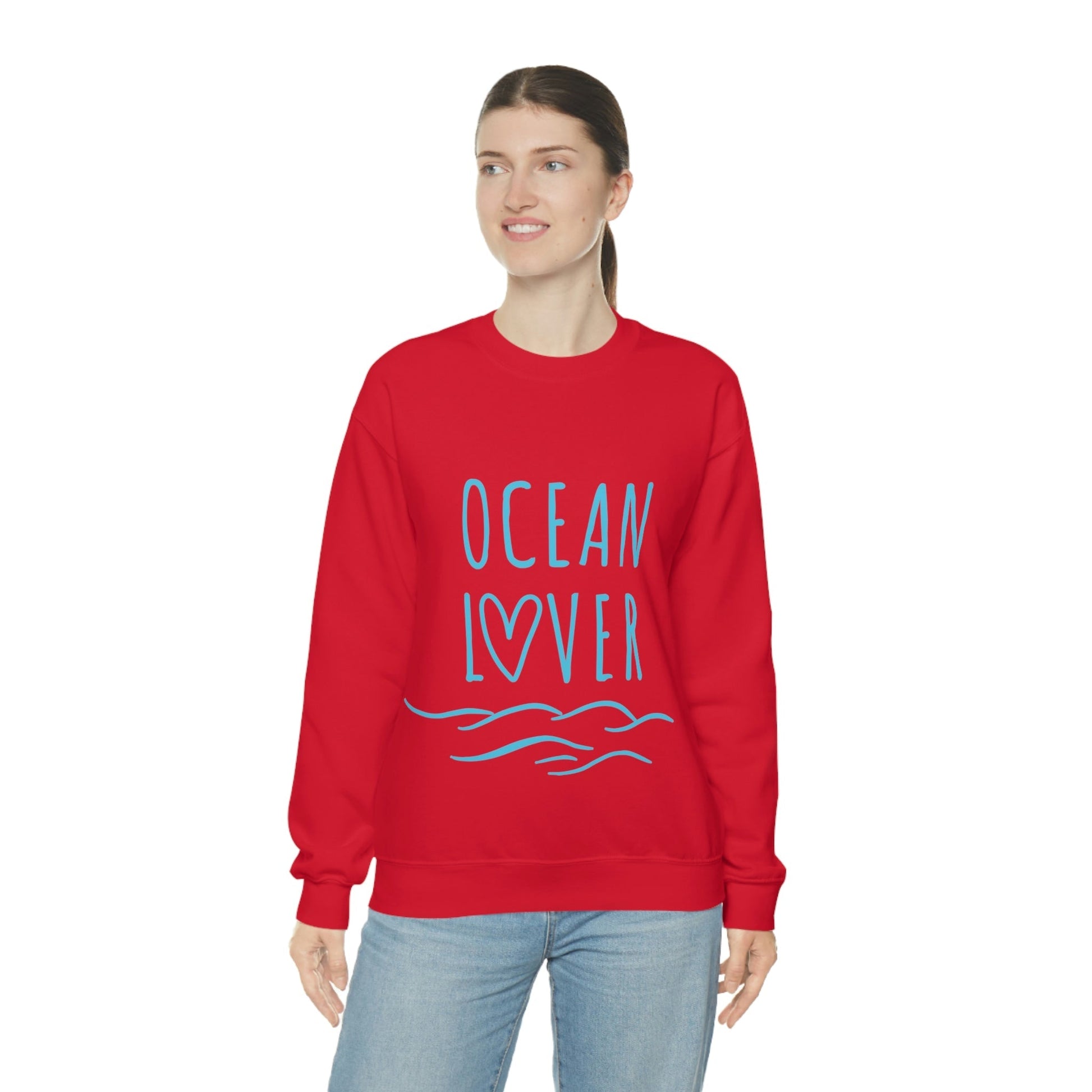 Ocean Lover Save The Planet Unisex Heavy Blend™ Crewneck Sweatshirt Ichaku [Perfect Gifts Selection]