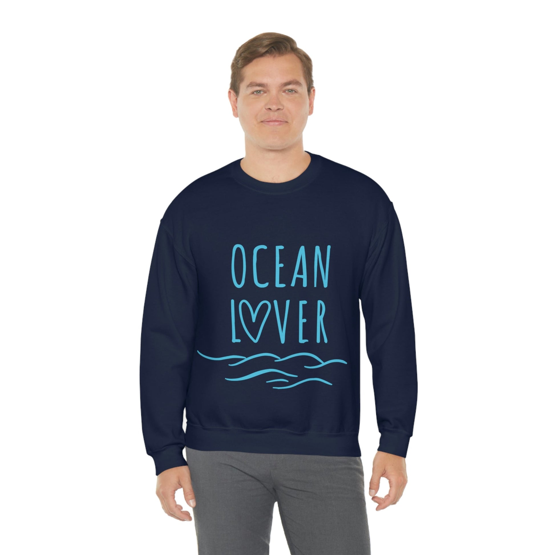 Ocean Lover Save The Planet Unisex Heavy Blend™ Crewneck Sweatshirt Ichaku [Perfect Gifts Selection]