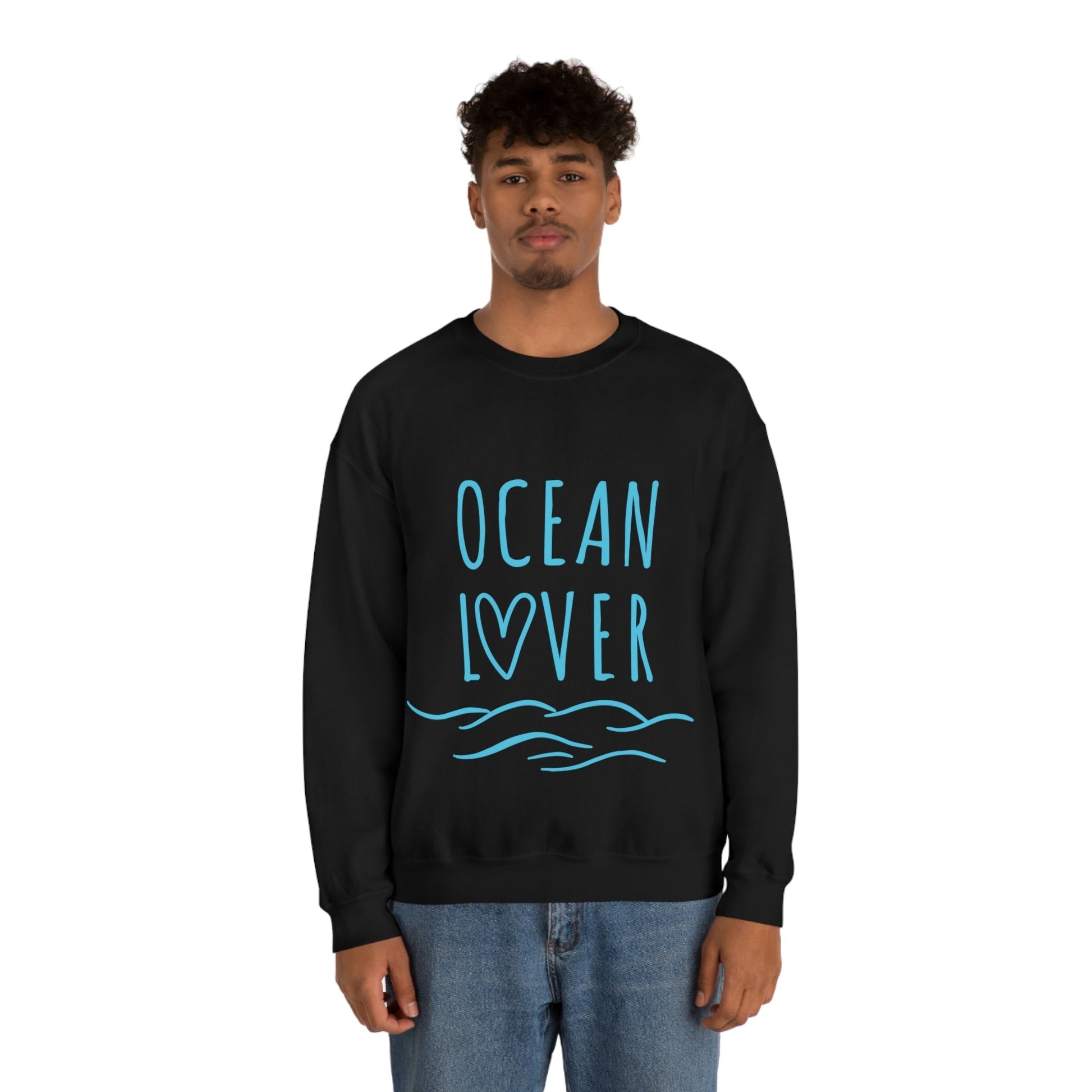 Ocean Lover Save The Planet Unisex Heavy Blend™ Crewneck Sweatshirt Ichaku [Perfect Gifts Selection]