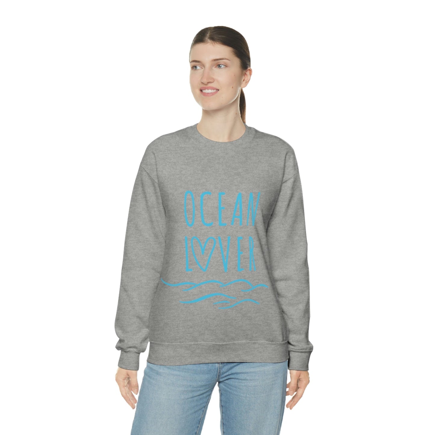 Ocean Lover Save The Planet Unisex Heavy Blend™ Crewneck Sweatshirt Ichaku [Perfect Gifts Selection]