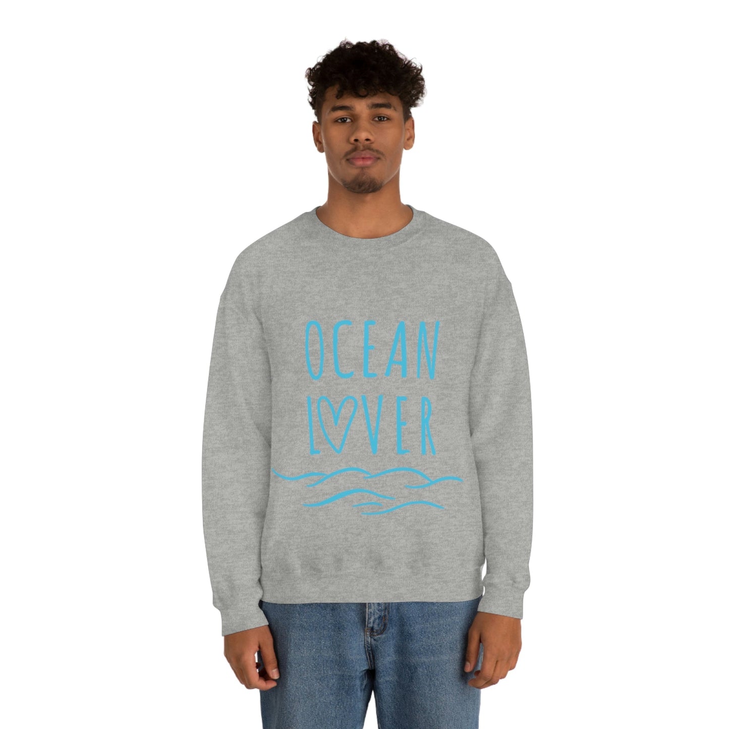 Ocean Lover Save The Planet Unisex Heavy Blend™ Crewneck Sweatshirt Ichaku [Perfect Gifts Selection]