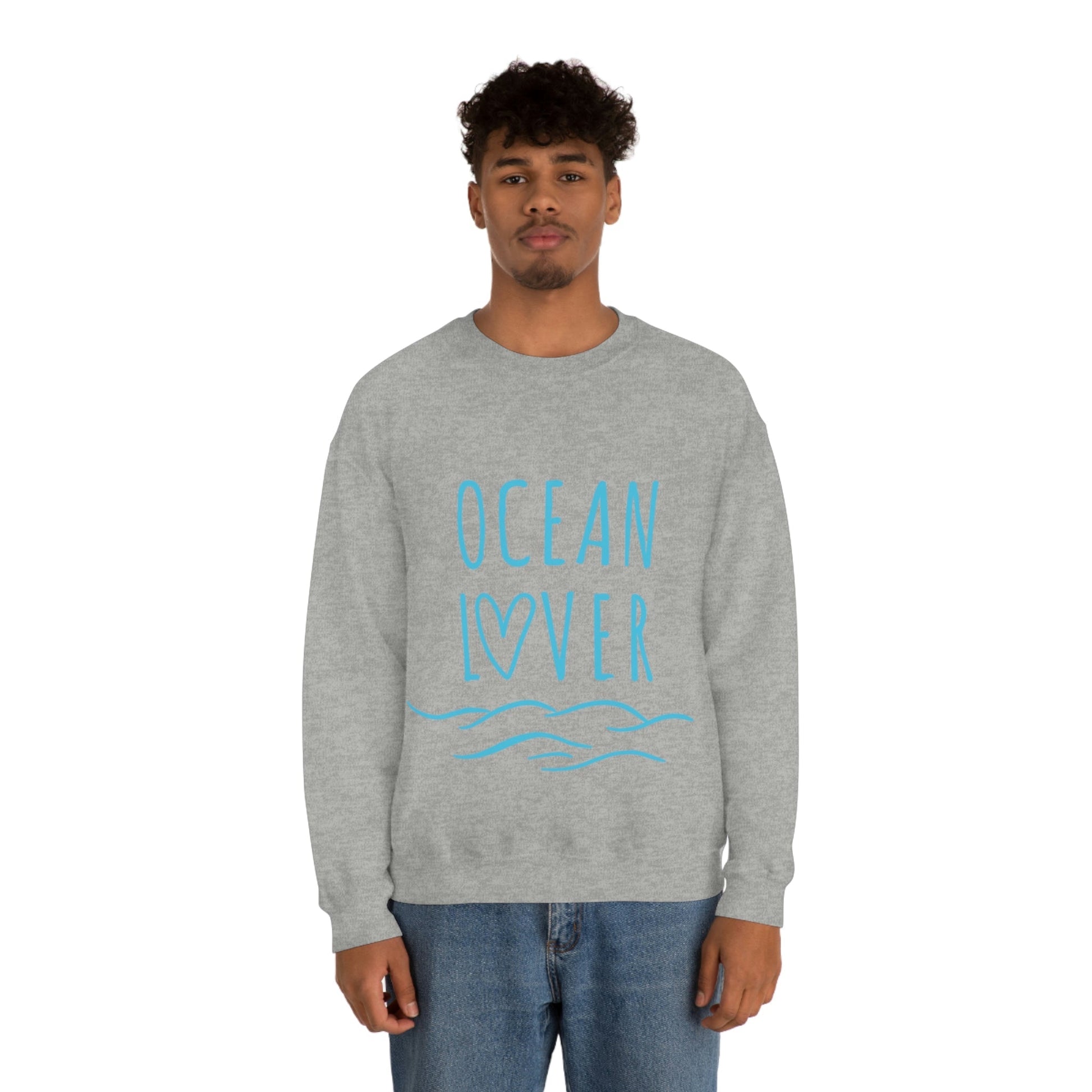 Ocean Lover Save The Planet Unisex Heavy Blend™ Crewneck Sweatshirt Ichaku [Perfect Gifts Selection]