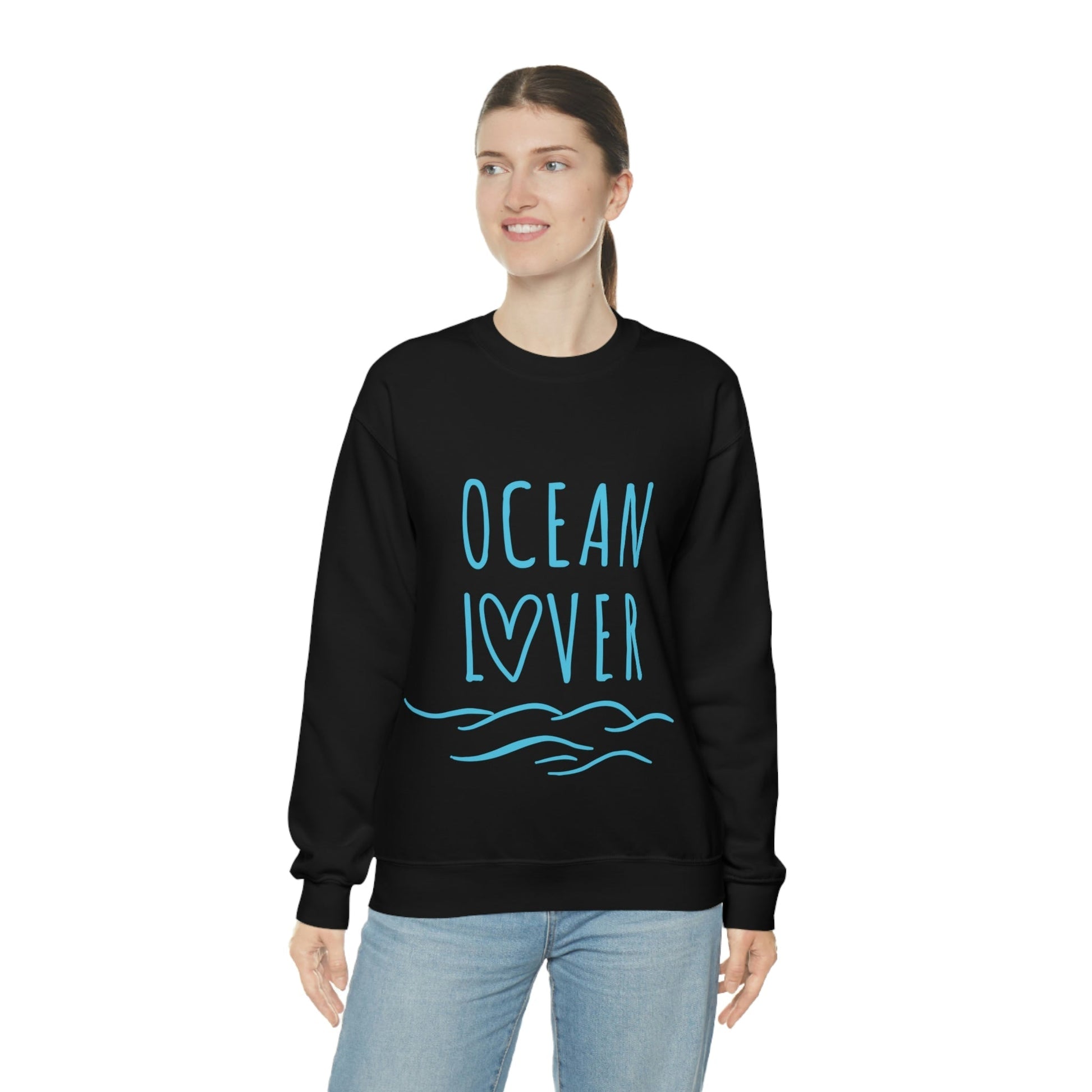 Ocean Lover Save The Planet Unisex Heavy Blend™ Crewneck Sweatshirt Ichaku [Perfect Gifts Selection]