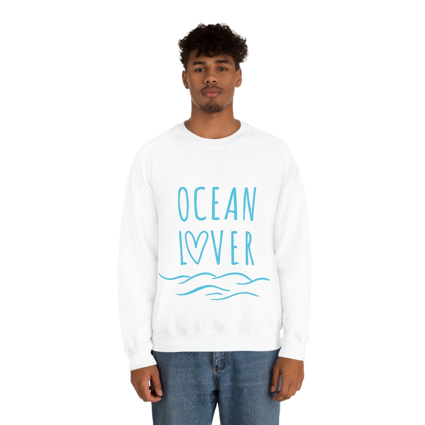 Ocean Lover Save The Planet Unisex Heavy Blend™ Crewneck Sweatshirt Ichaku [Perfect Gifts Selection]