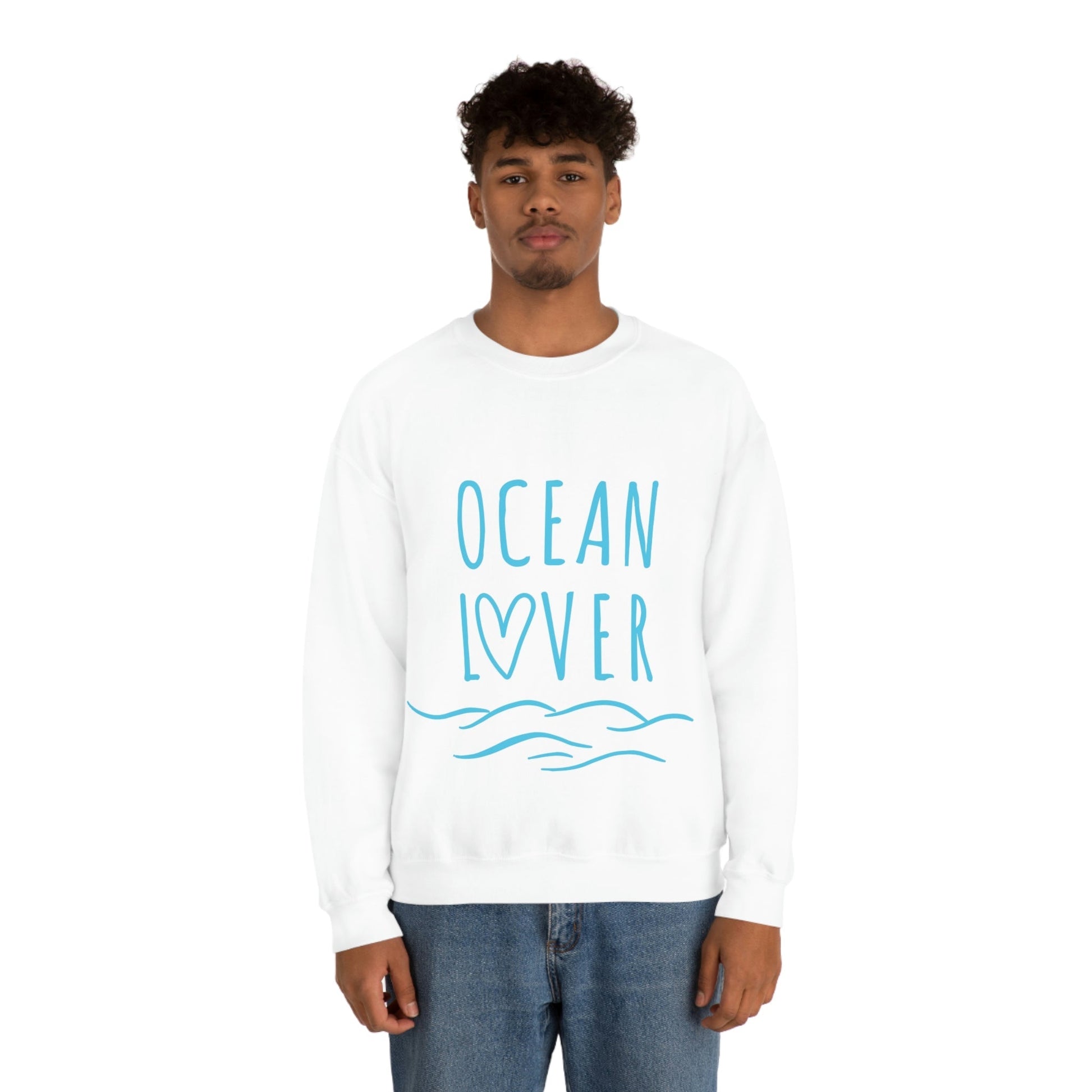 Ocean Lover Save The Planet Unisex Heavy Blend™ Crewneck Sweatshirt Ichaku [Perfect Gifts Selection]