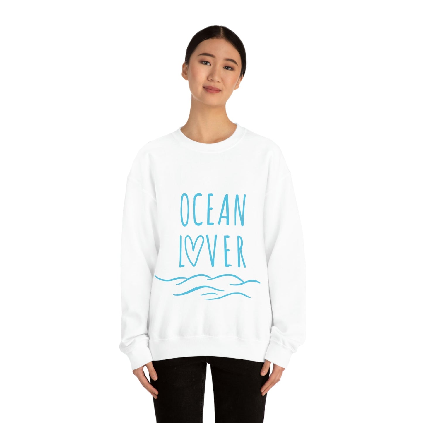 Ocean Lover Save The Planet Unisex Heavy Blend™ Crewneck Sweatshirt Ichaku [Perfect Gifts Selection]