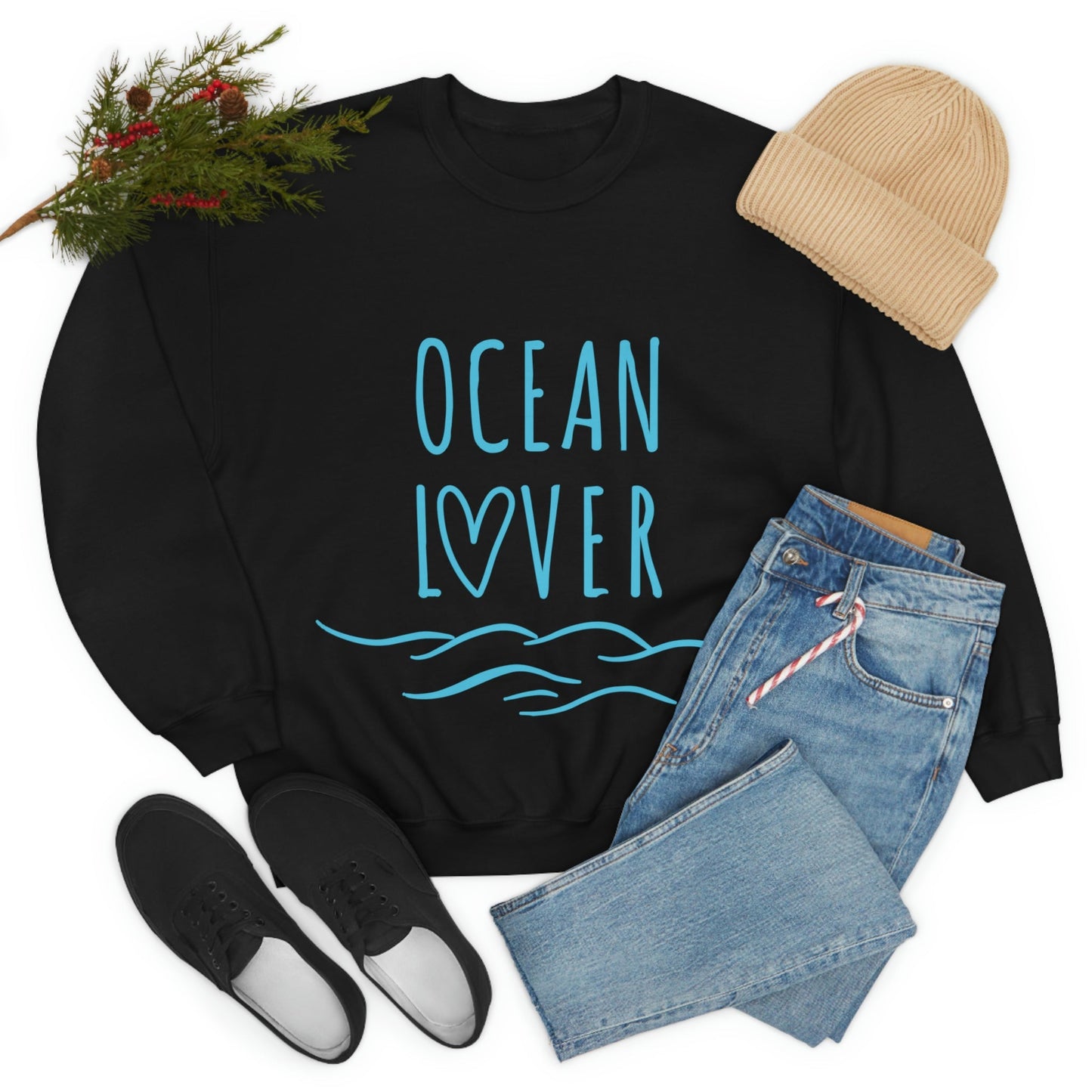 Ocean Lover Save The Planet Unisex Heavy Blend™ Crewneck Sweatshirt Ichaku [Perfect Gifts Selection]