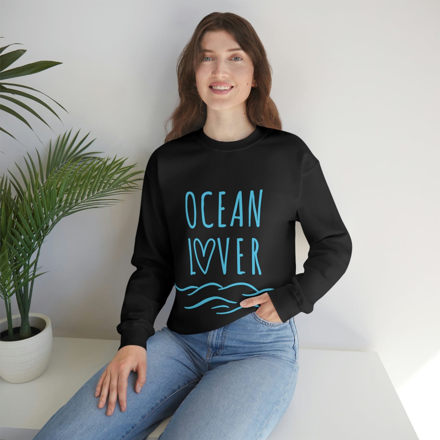 Ocean Lover Save The Planet Unisex Heavy Blend™ Crewneck Sweatshirt Ichaku [Perfect Gifts Selection]