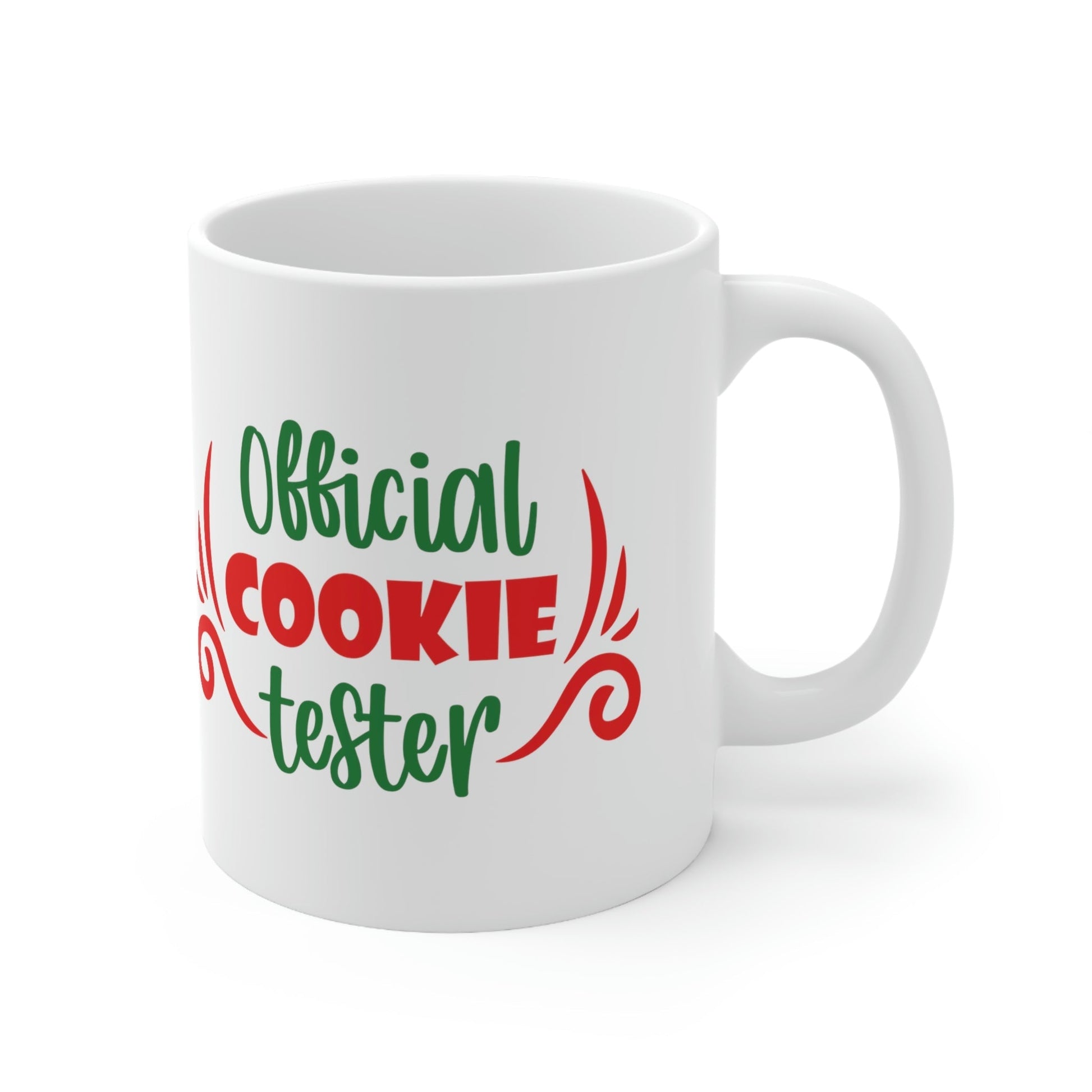 Official Cookies Tester Christmas Quote Wishes Ceramic Mug 11oz Ichaku [Perfect Gifts Selection]