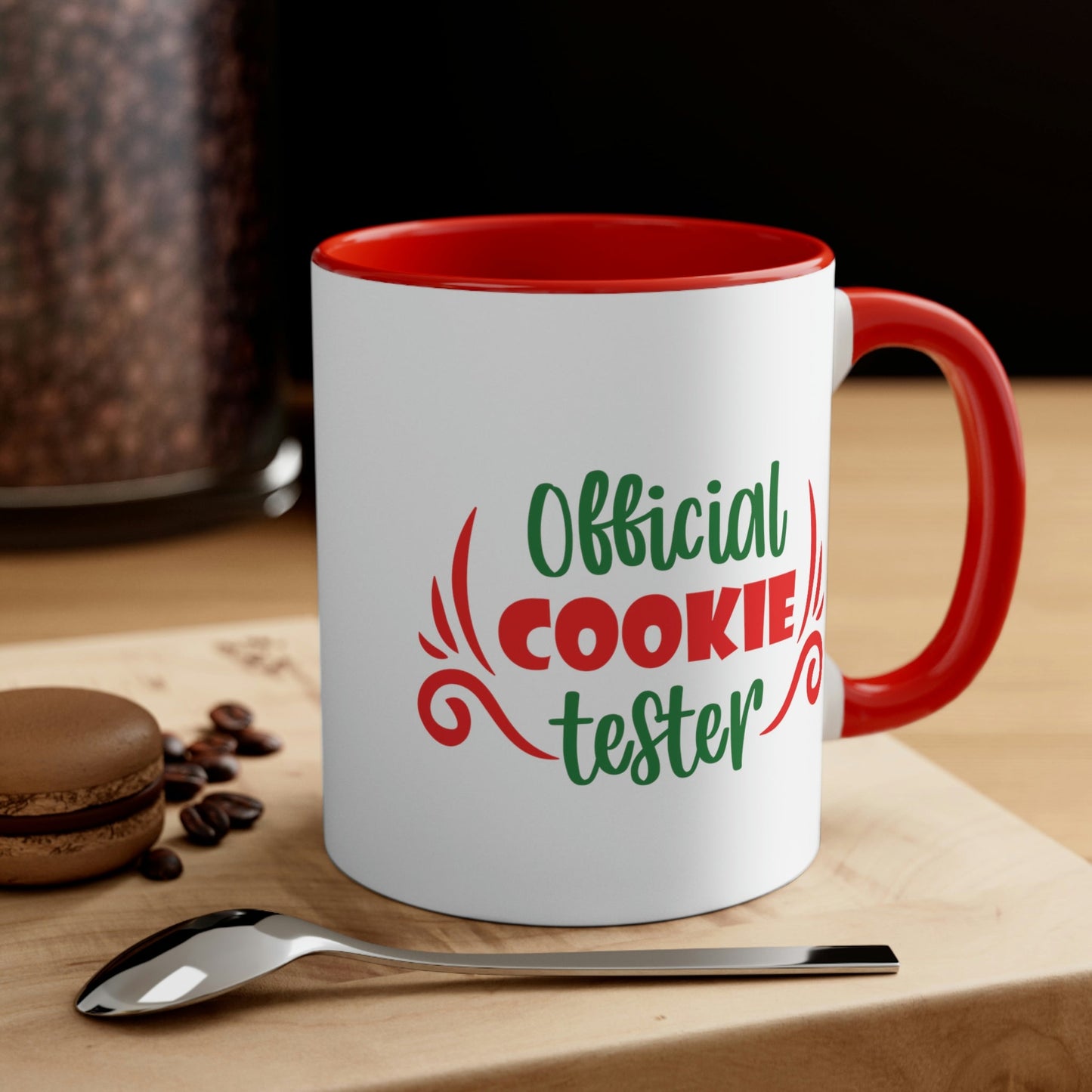 Official Cookies Tester Christmas Quote Wishes Classic Accent Coffee Mug 11oz Ichaku [Perfect Gifts Selection]