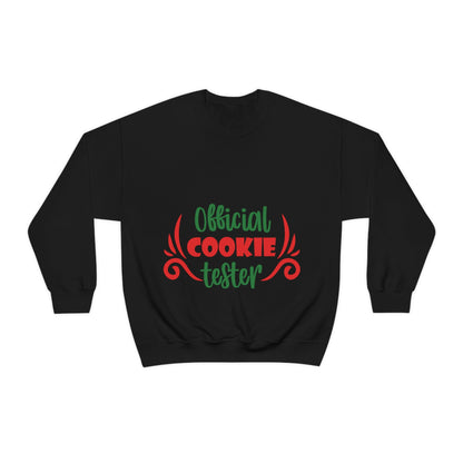 Official Cookies Tester Christmas Quote Wishes Unisex Heavy Blend™ Crewneck Sweatshirt Ichaku [Perfect Gifts Selection]