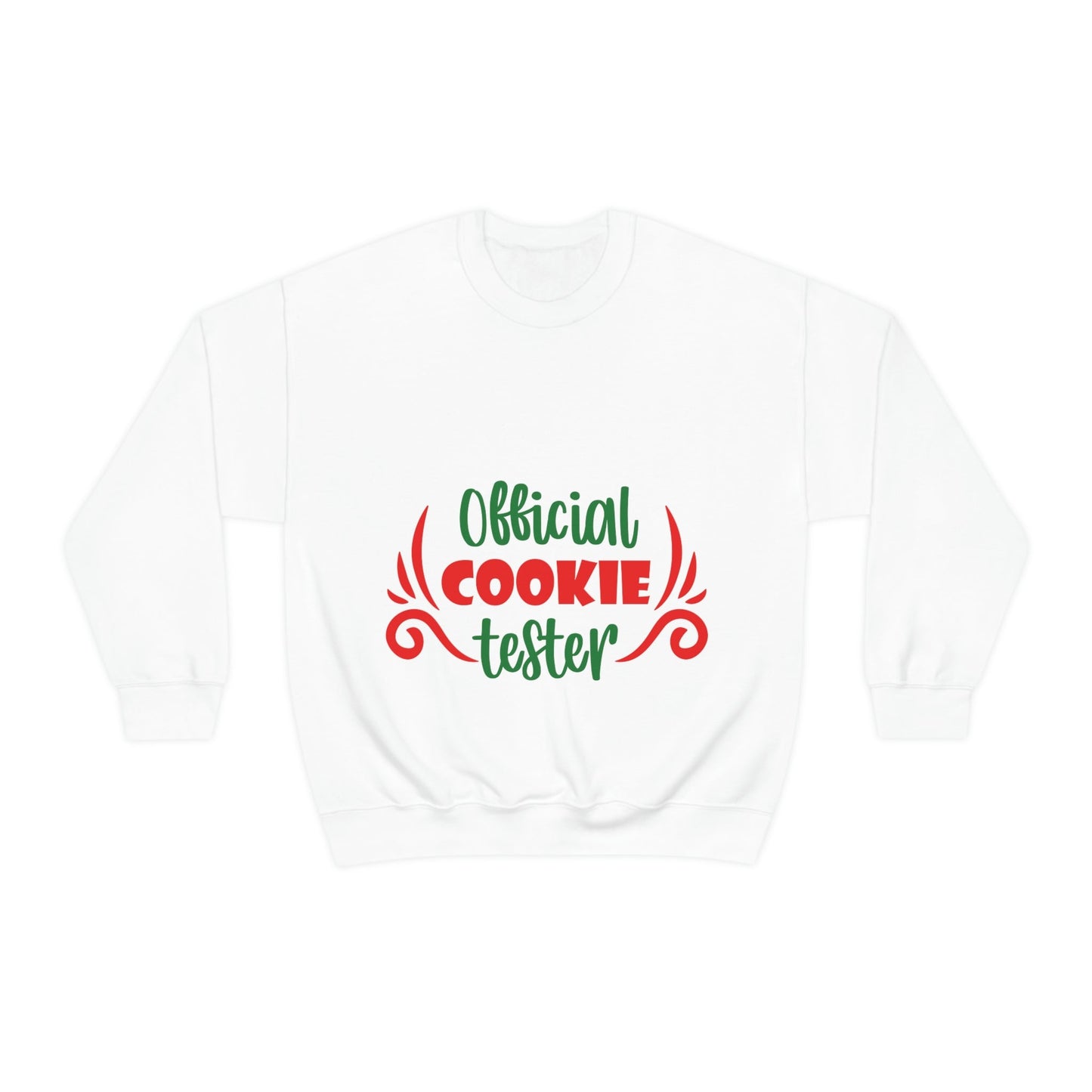 Official Cookies Tester Christmas Quote Wishes Unisex Heavy Blend™ Crewneck Sweatshirt Ichaku [Perfect Gifts Selection]