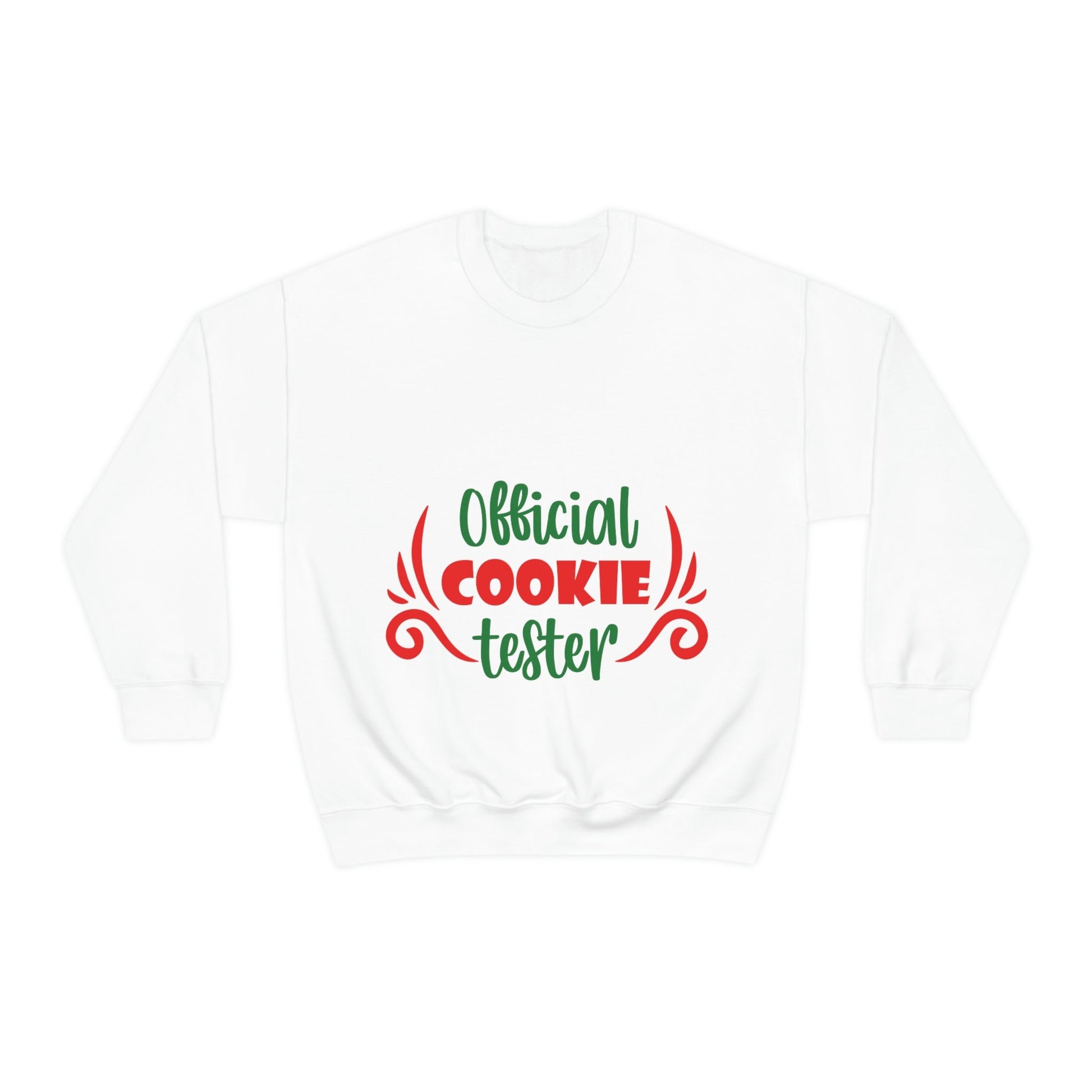 Official Cookies Tester Christmas Quote Wishes Unisex Heavy Blend™ Crewneck Sweatshirt Ichaku [Perfect Gifts Selection]