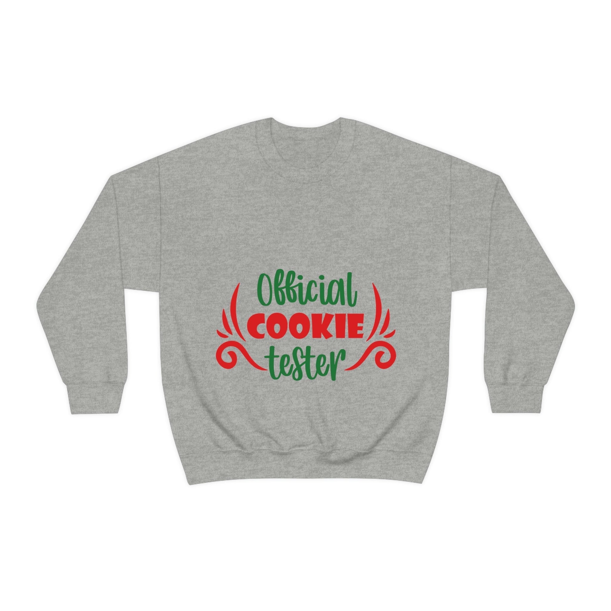 Official Cookies Tester Christmas Quote Wishes Unisex Heavy Blend™ Crewneck Sweatshirt Ichaku [Perfect Gifts Selection]