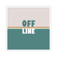 Offline Time to Relax Typography Minimal Art Die-Cut Sticker Ichaku [Perfect Gifts Selection]