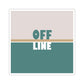 Offline Time to Relax Typography Minimal Art Die-Cut Sticker Ichaku [Perfect Gifts Selection]