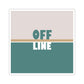 Offline Time to Relax Typography Minimal Art Die-Cut Sticker Ichaku [Perfect Gifts Selection]