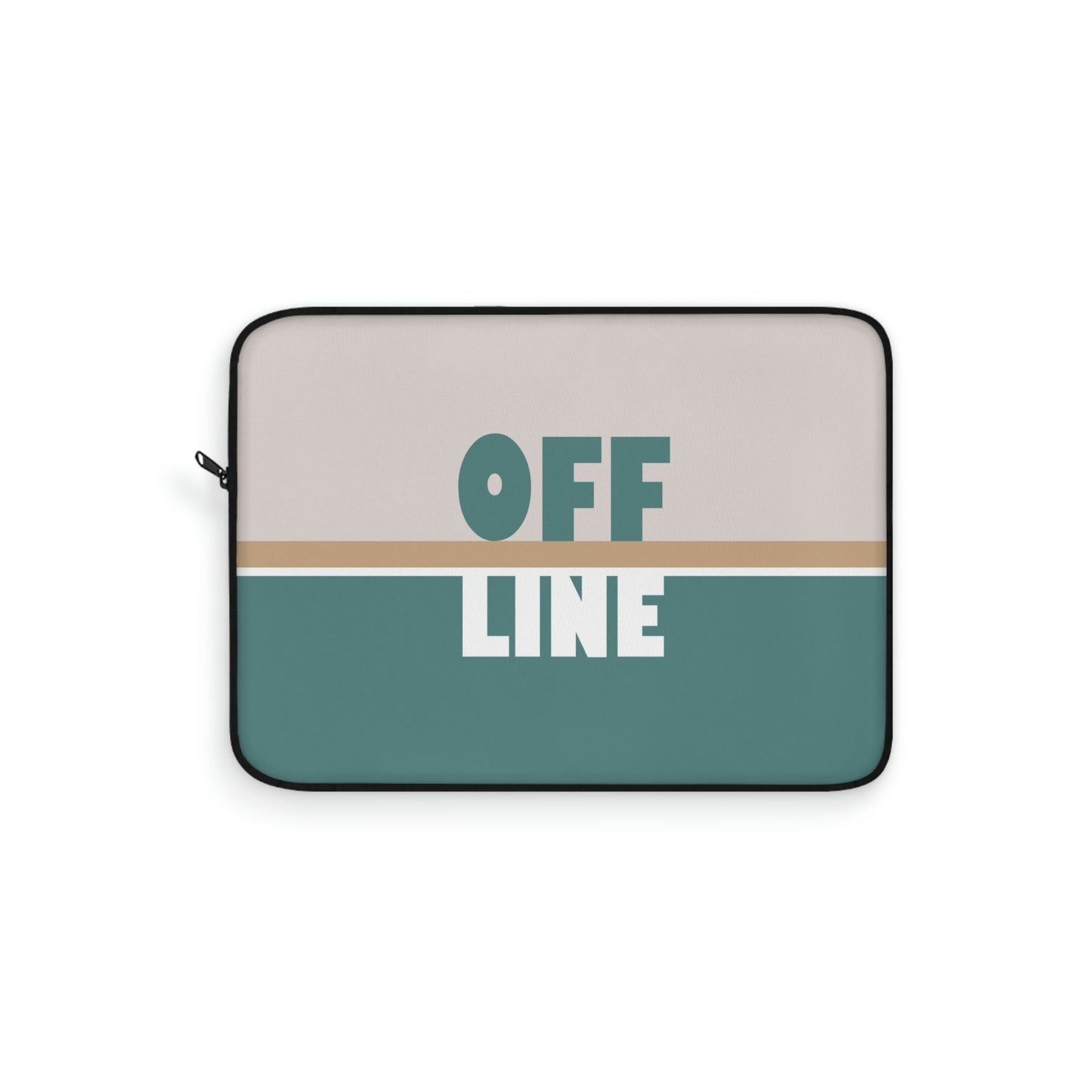 Offline Time to Relax Typography Minimal Art Laptop Sleeve Ichaku [Perfect Gifts Selection]