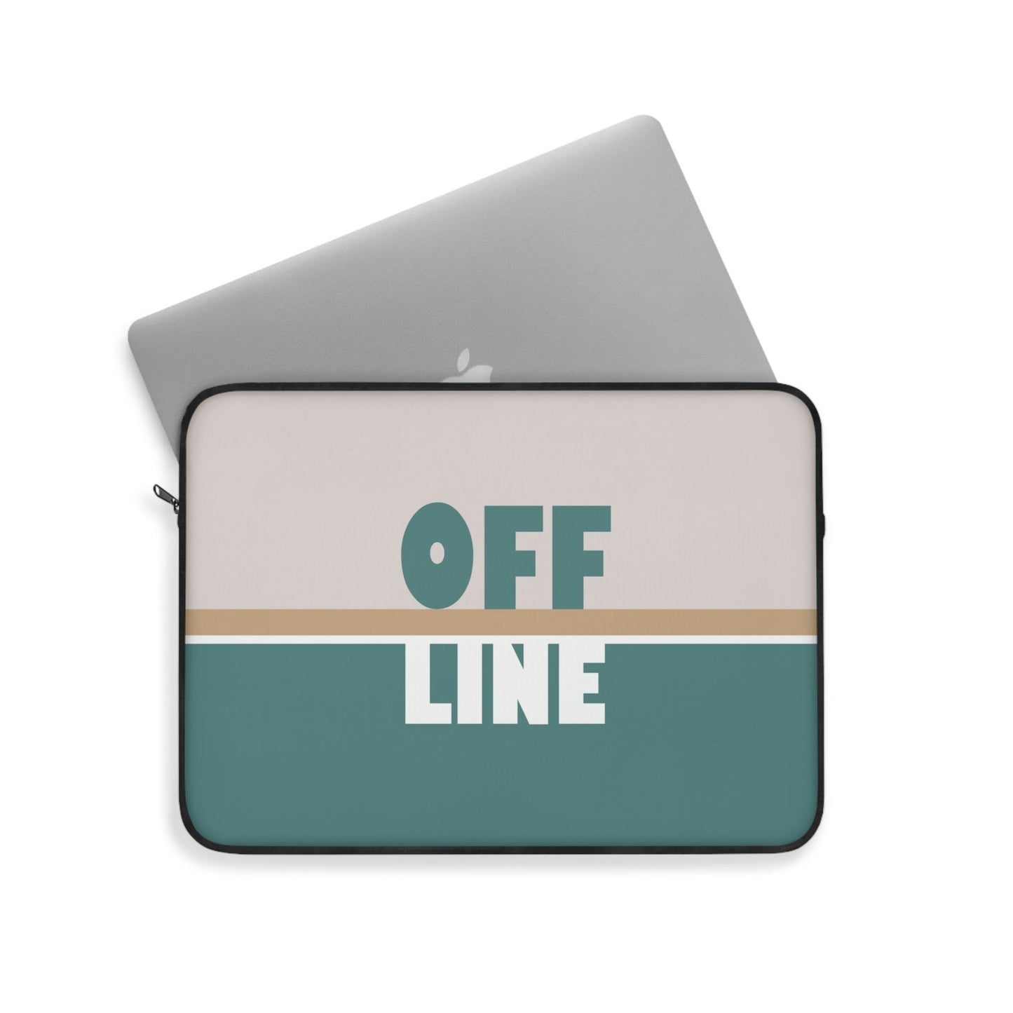 Offline Time to Relax Typography Minimal Art Laptop Sleeve Ichaku [Perfect Gifts Selection]