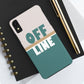 Offline Time to Relax Typography Minimal Art Tough Phone Cases Case-Mate Ichaku [Perfect Gifts Selection]