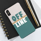 Offline Time to Relax Typography Minimal Art Tough Phone Cases Case-Mate Ichaku [Perfect Gifts Selection]