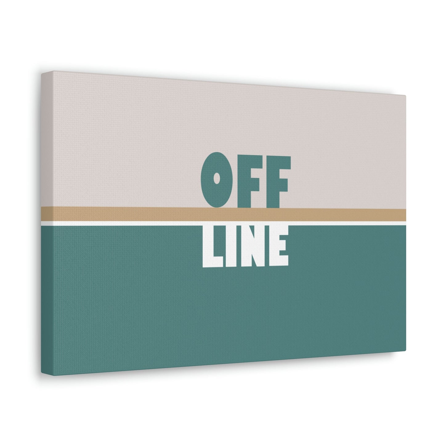 Offline Time to Relax Typography Minimal Classic Art Canvas Gallery Wraps Ichaku [Perfect Gifts Selection]