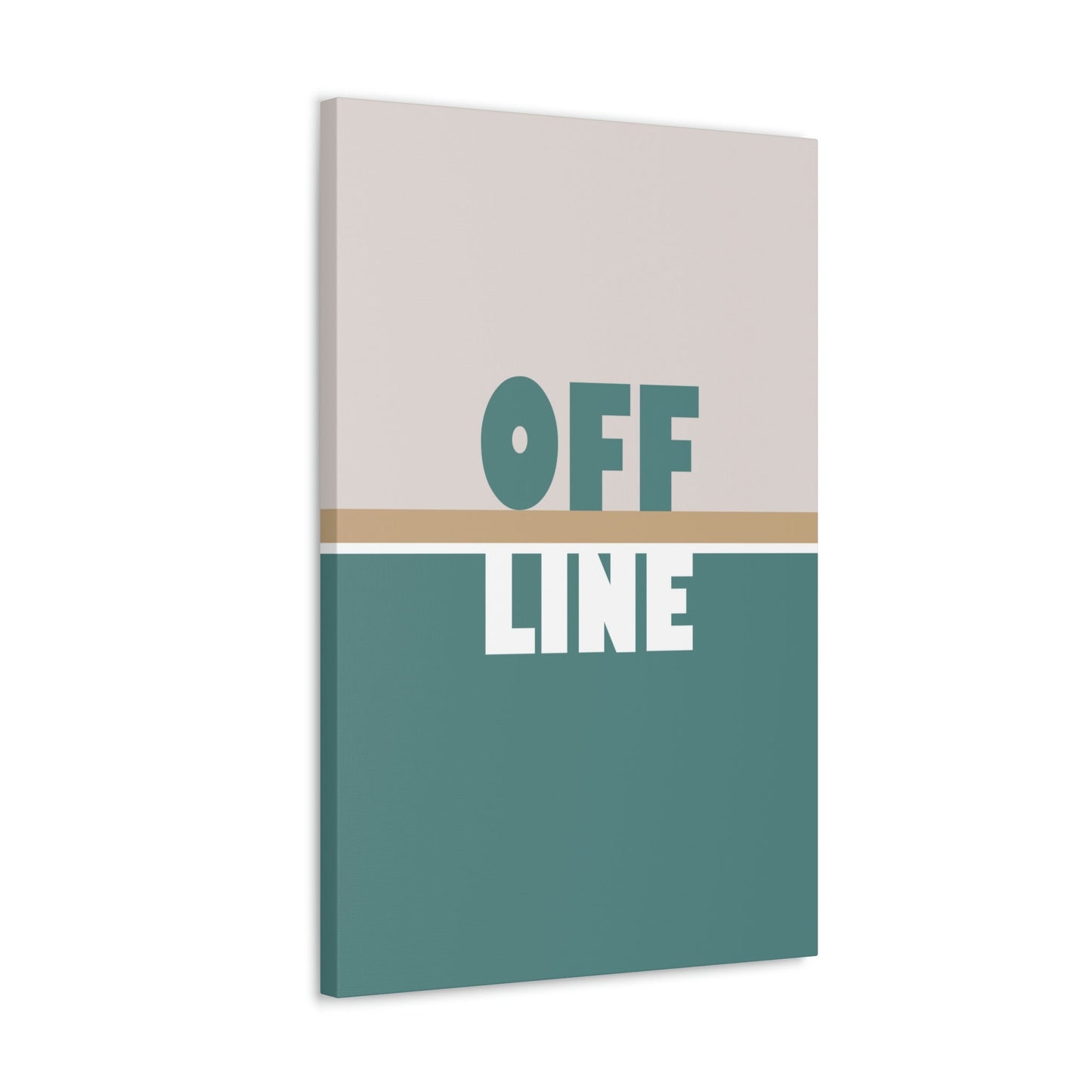 Offline Time to Relax Typography Minimal Classic Art Canvas Gallery Wraps Ichaku [Perfect Gifts Selection]