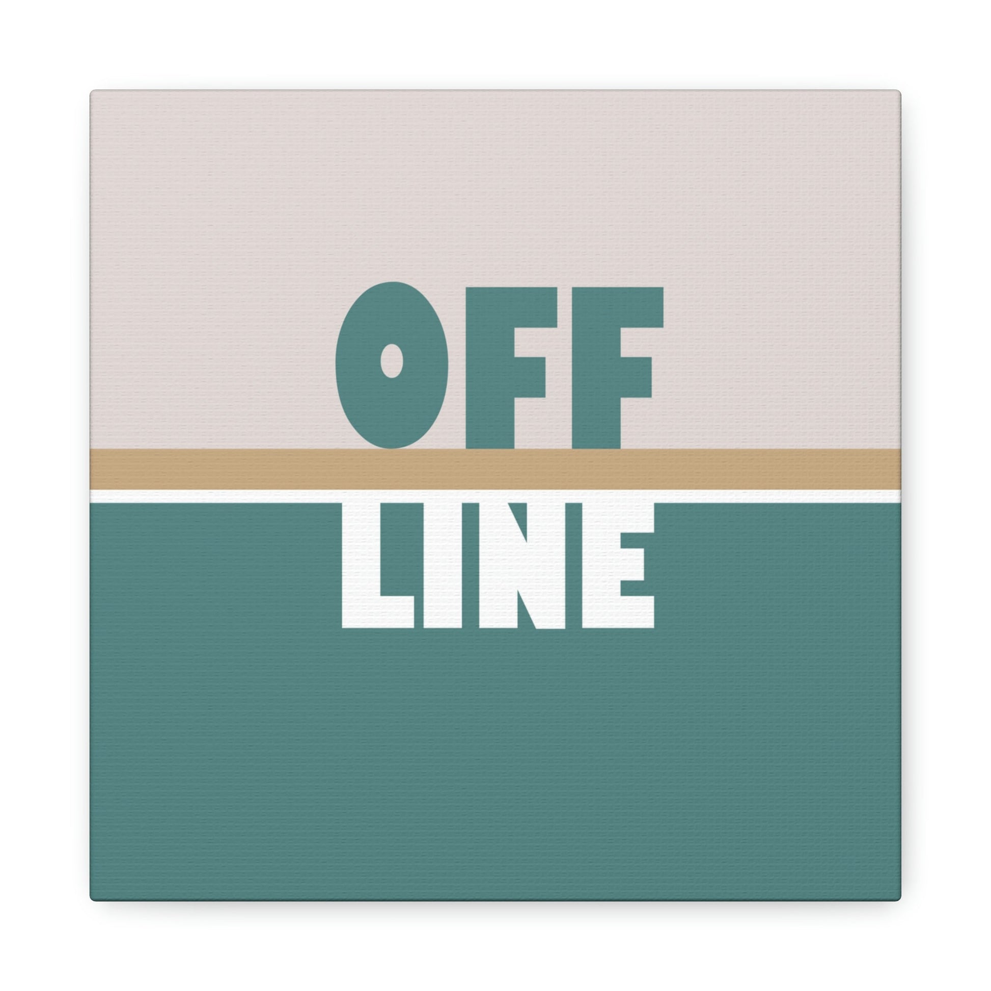 Offline Time to Relax Typography Minimal Classic Art Canvas Gallery Wraps Ichaku [Perfect Gifts Selection]