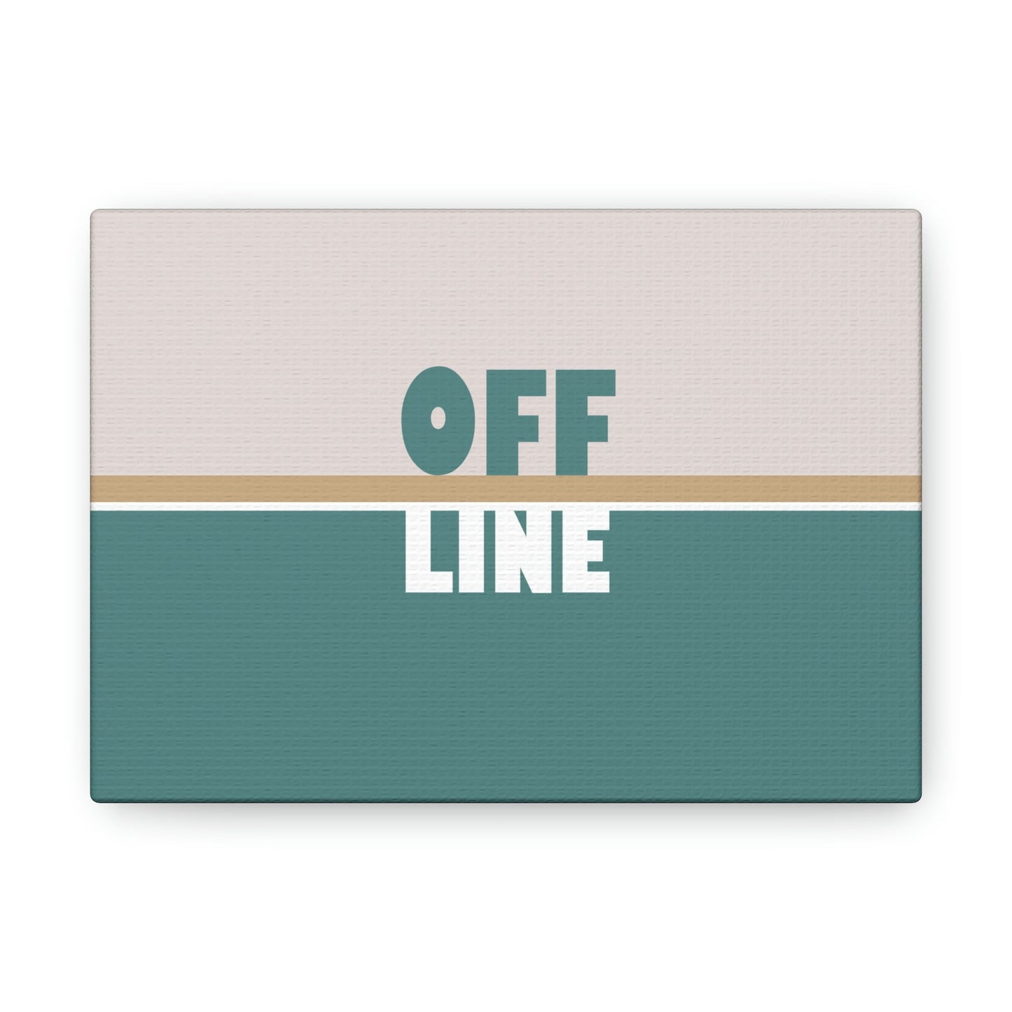 Offline Time to Relax Typography Minimal Classic Art Canvas Gallery Wraps Ichaku [Perfect Gifts Selection]