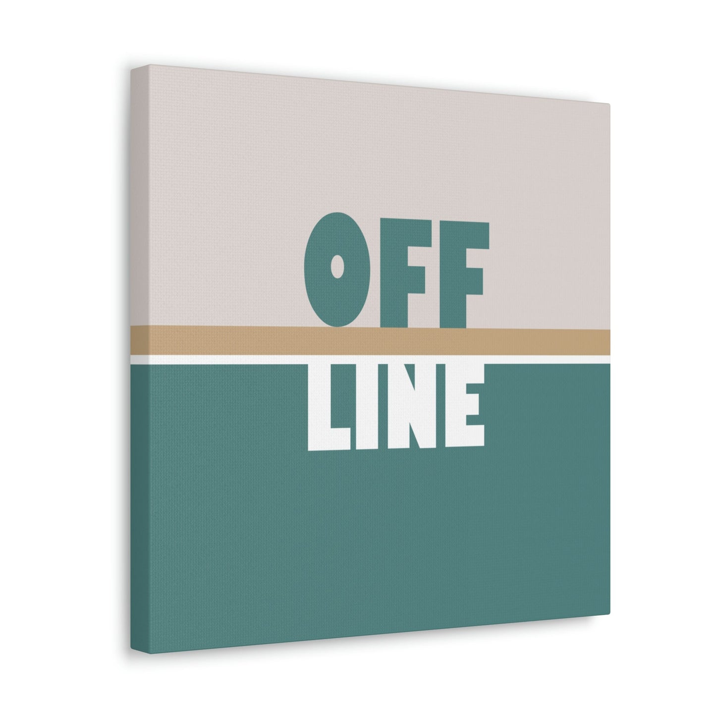 Offline Time to Relax Typography Minimal Classic Art Canvas Gallery Wraps Ichaku [Perfect Gifts Selection]