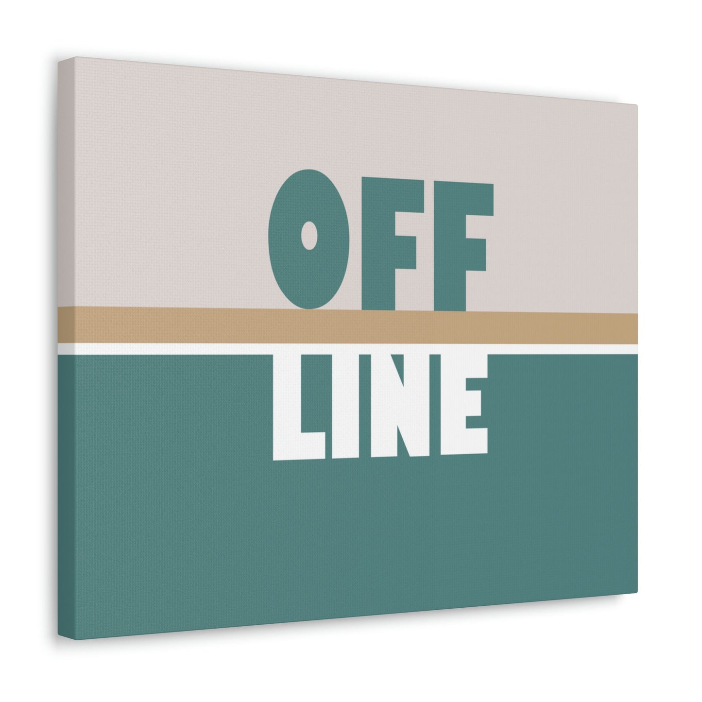 Offline Time to Relax Typography Minimal Classic Art Canvas Gallery Wraps Ichaku [Perfect Gifts Selection]