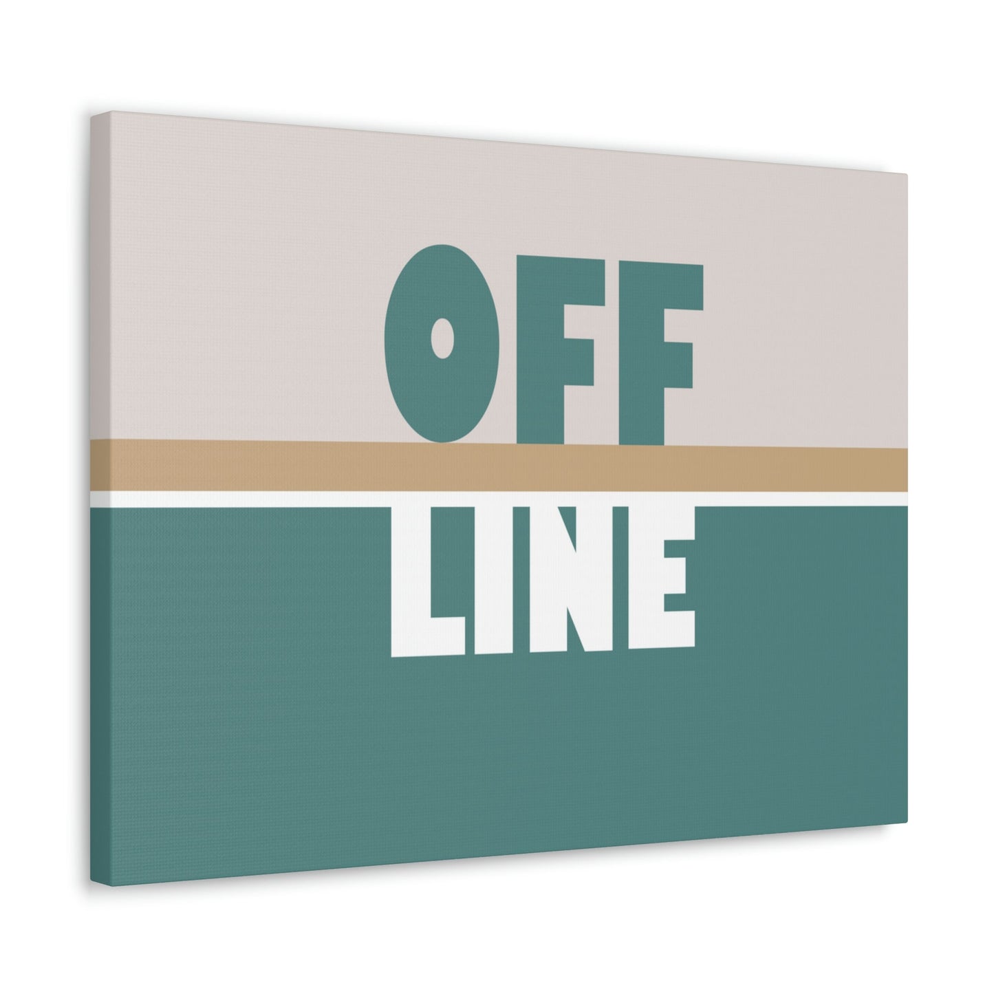 Offline Time to Relax Typography Minimal Classic Art Canvas Gallery Wraps Ichaku [Perfect Gifts Selection]