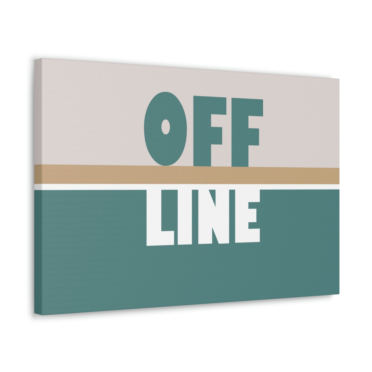 Offline Time to Relax Typography Minimal Classic Art Canvas Gallery Wraps Ichaku [Perfect Gifts Selection]