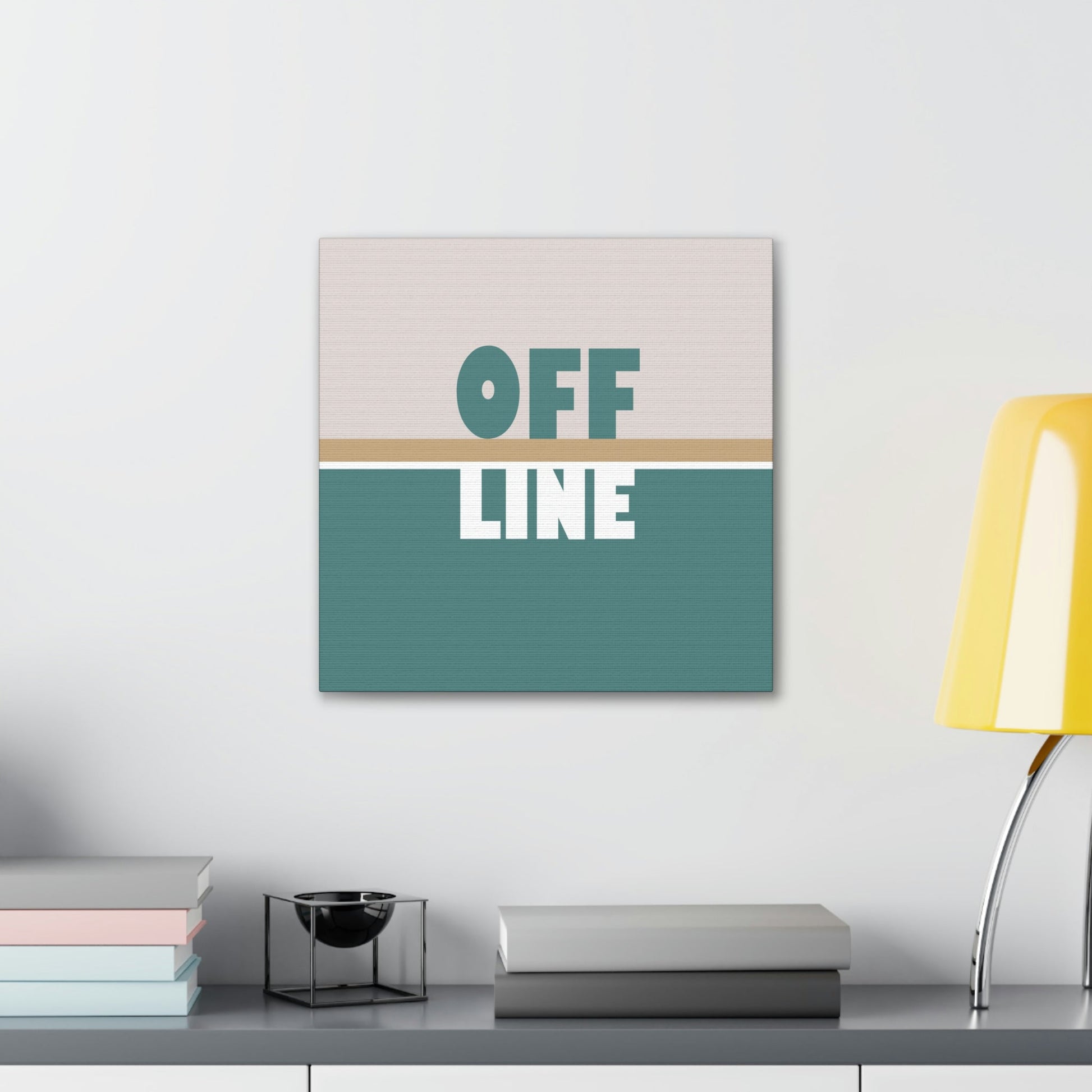 Offline Time to Relax Typography Minimal Classic Art Canvas Gallery Wraps Ichaku [Perfect Gifts Selection]