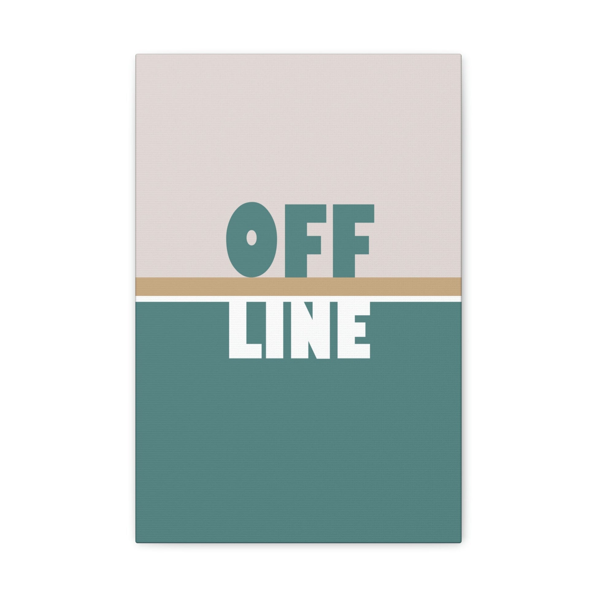 Offline Time to Relax Typography Minimal Classic Art Canvas Gallery Wraps Ichaku [Perfect Gifts Selection]
