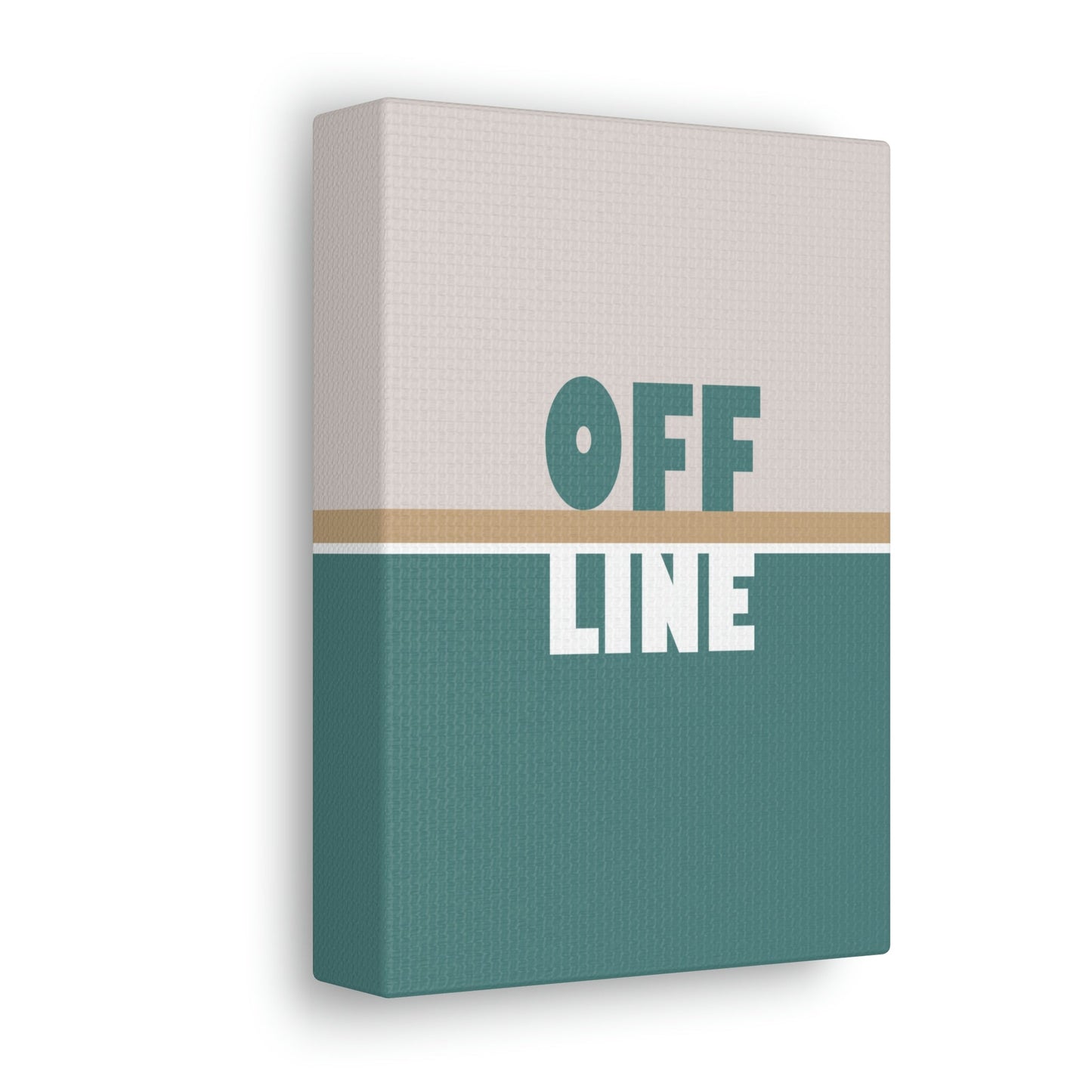 Offline Time to Relax Typography Minimal Classic Art Canvas Gallery Wraps Ichaku [Perfect Gifts Selection]